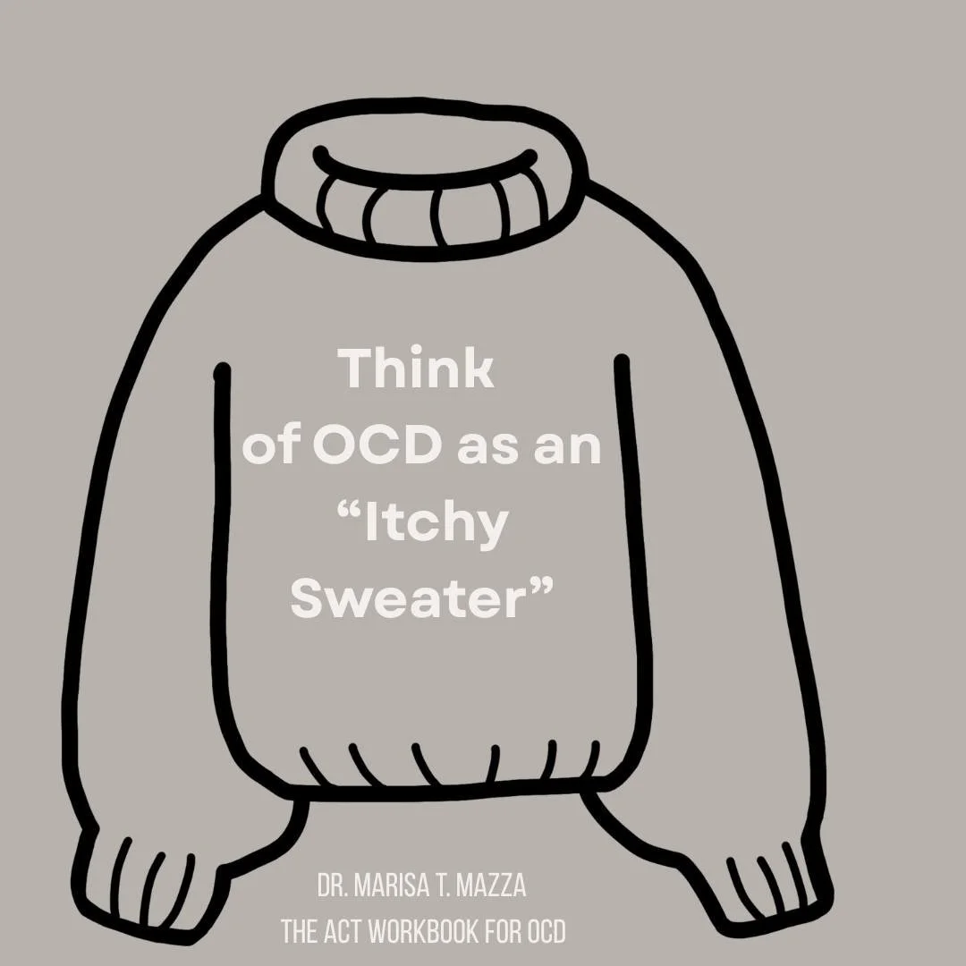 Sitting with OCD discomfort can feel like wearing a really itchy sweater. Your first instinct is to rip it off &mdash; but if you keep it on, you&rsquo;ll notice that over time, you get used to it and you learn that you are capable of hard things.

N