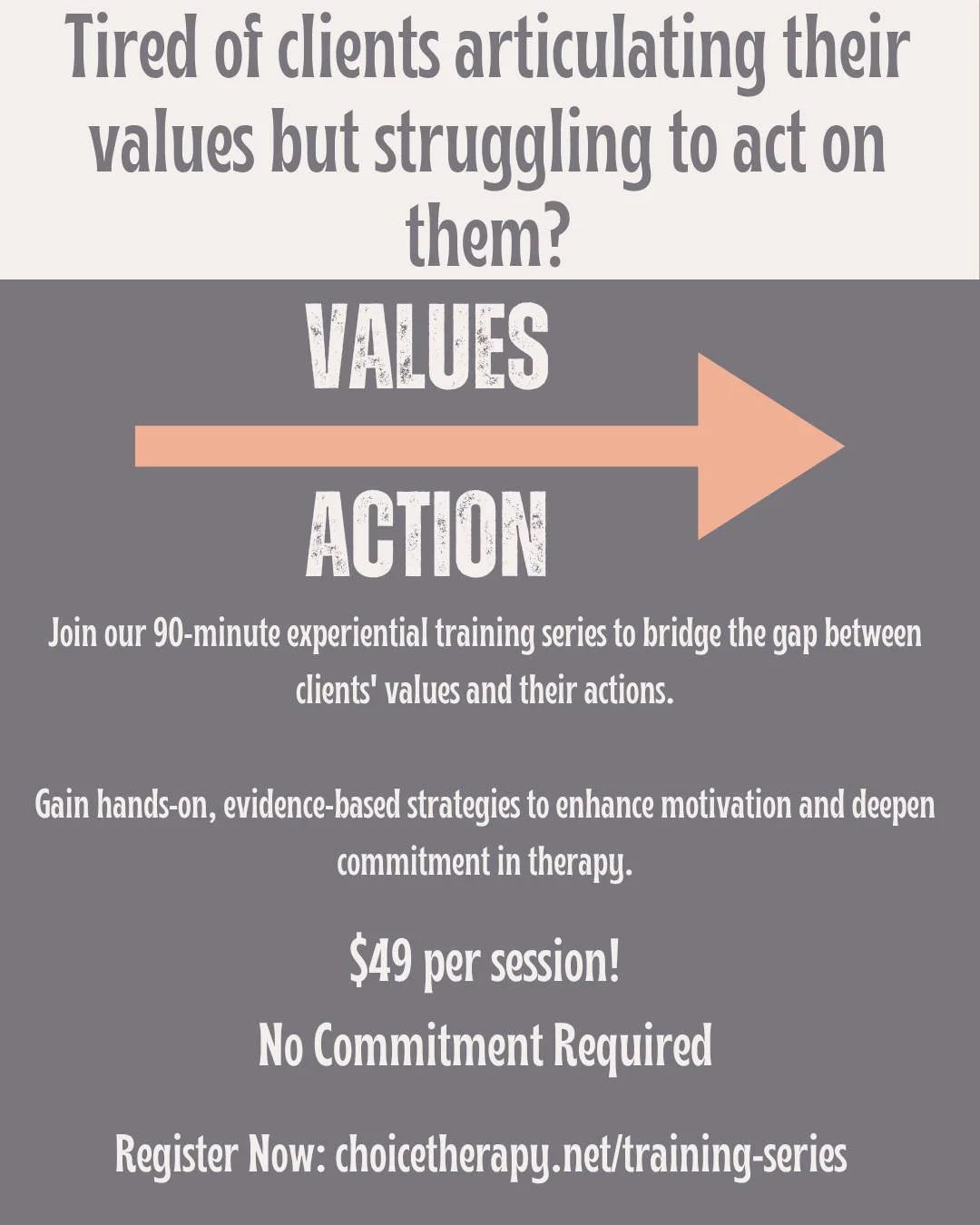 Dr. Mazza is excited to announce a LIVE 90-minute training! &quot;Getting Values with it! Values-Driven Exposure: Guiding Clients Toward Purposeful Action&quot;

Clients often say &ldquo;I value freedom&rdquo; or &ldquo;I value connection&rdquo;&hell
