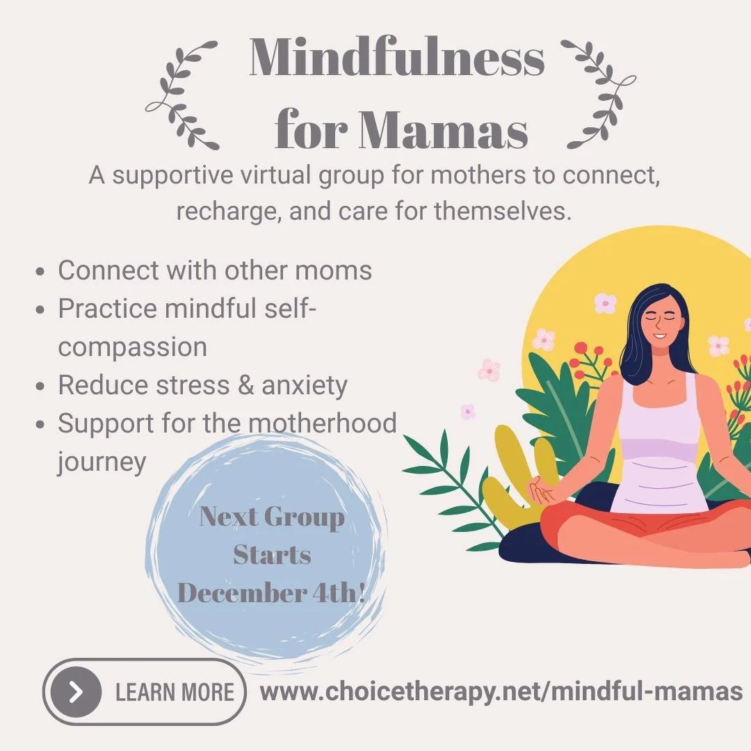 🌿 Mindfulness for Mamas: Self-Compassion &amp; Values in Chaos 🌿
Motherhood is beautiful&mdash;but it can also feel overwhelming, exhausting, and lonely. You don&rsquo;t have to navigate it all on your own.

This 6-week online group is here to supp