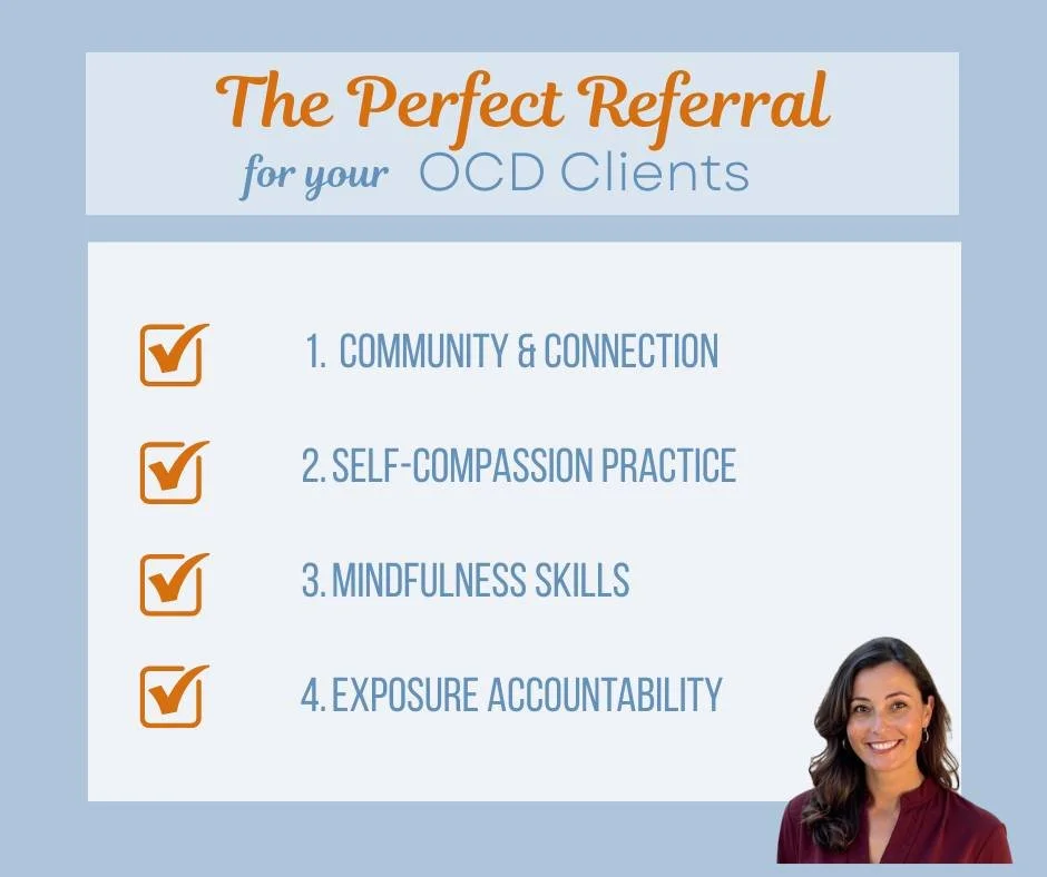 It's one thing to understand the tools of OCD recovery; it's another to use them when self-criticism feels overwhelming. 🌿

Dr. Marisa Mazza created the 'Mindfulness and Self-Compassion Practice Lab' as a supplemental resource for your clients. This