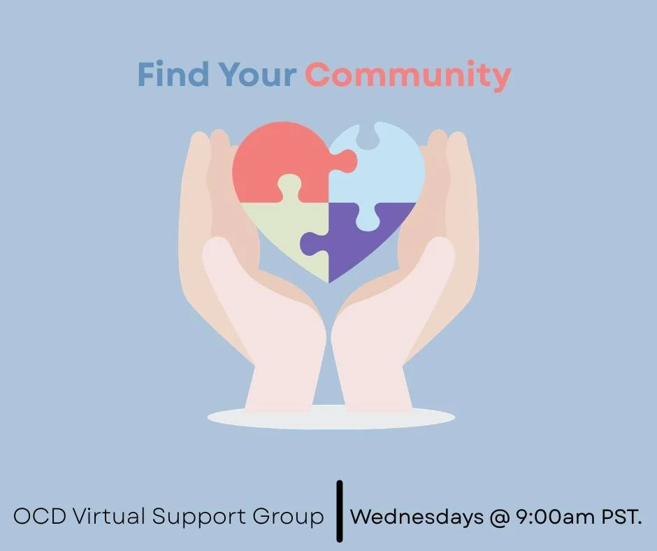 Tired of feeling like you have a "PhD in your own OCD" but still feeling stuck? 🌪️ Move from isolation to connection.

Join our virtual community for a space focused on mindfulness and self-compassion. This is a place to practice staying p