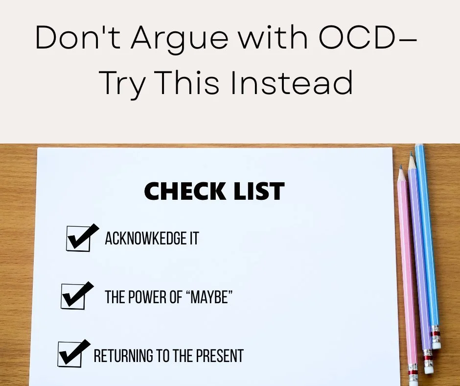 When an obsession hits, don't argue with it! Try: 1. Acknowledging it ("I see you, thought"). 2. The Power of "Maybe." 3. Returning to the present. 

1. Name the Thought (Labeling)
Instead of getting tangled up in the "story&