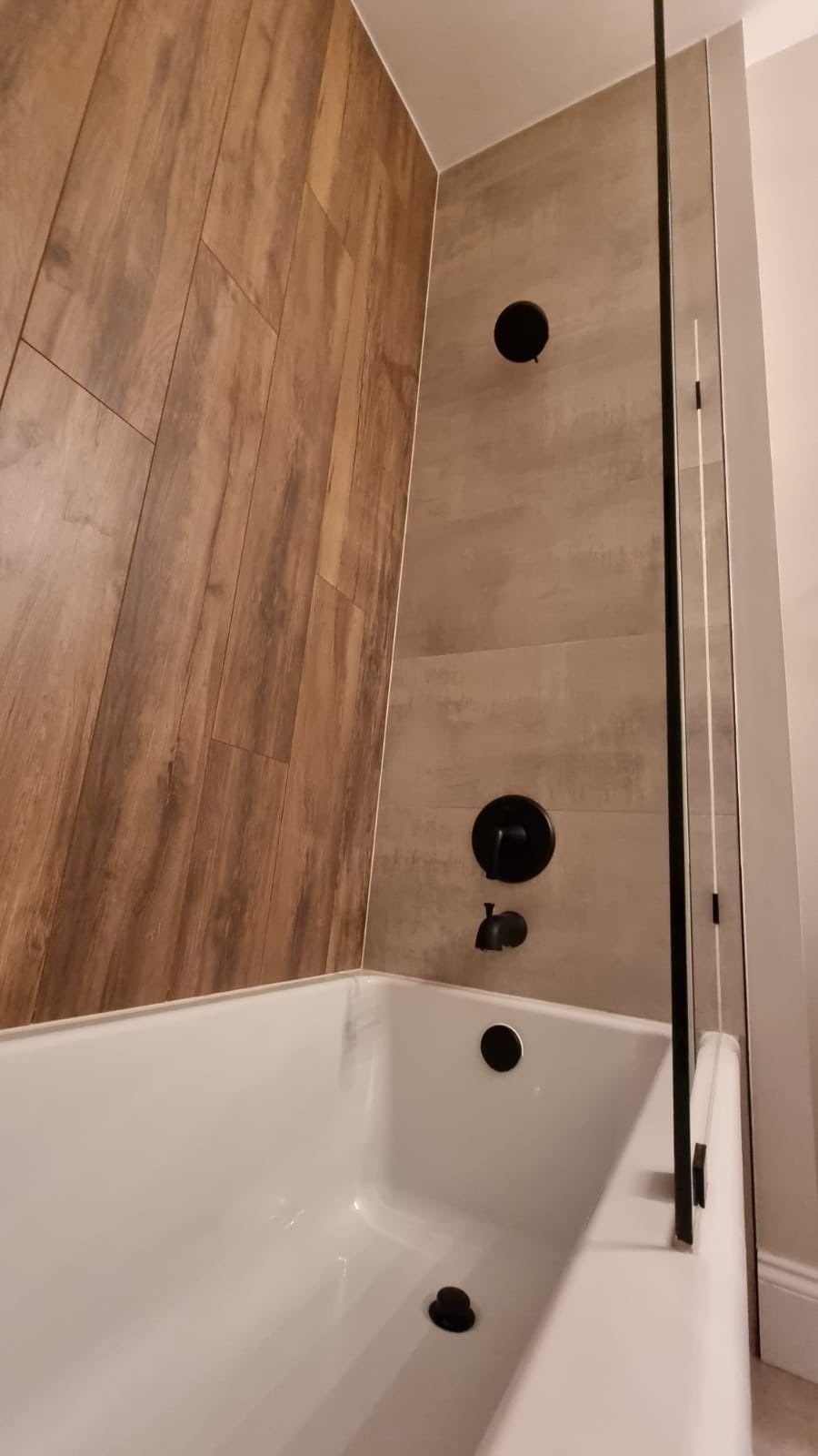 bathroom remodeling, bathroom mitigation rebuild, bathroom remodel ideas, bathroom restoration, water damage restoration, realtors, bathroom repairs, tile installation, vanity replacement, brand new bathroom, modern bathroom ideas, black hardware