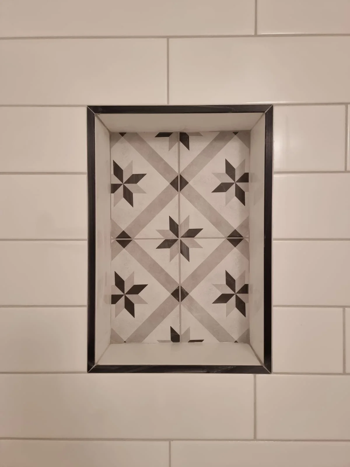 water damage restoration, bathroom restoration, bathroom renovation, bathroom remodel, tile installation, bathroom floor tile, pattern tile ideas, water damage company, water damage services, bathroom water damage, pipe burst restoration, neutral ba