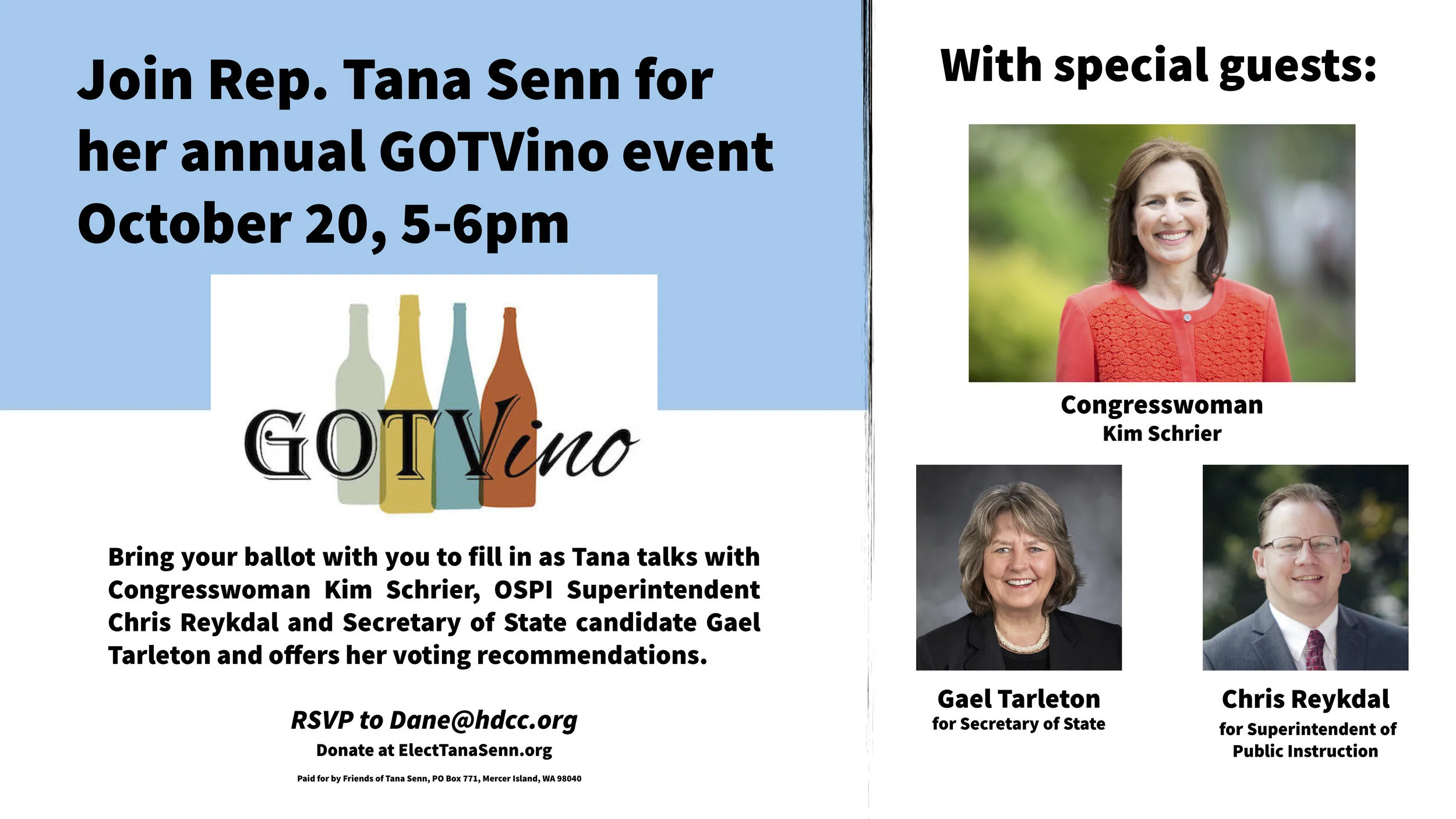 BYOB to GOTVino October 20