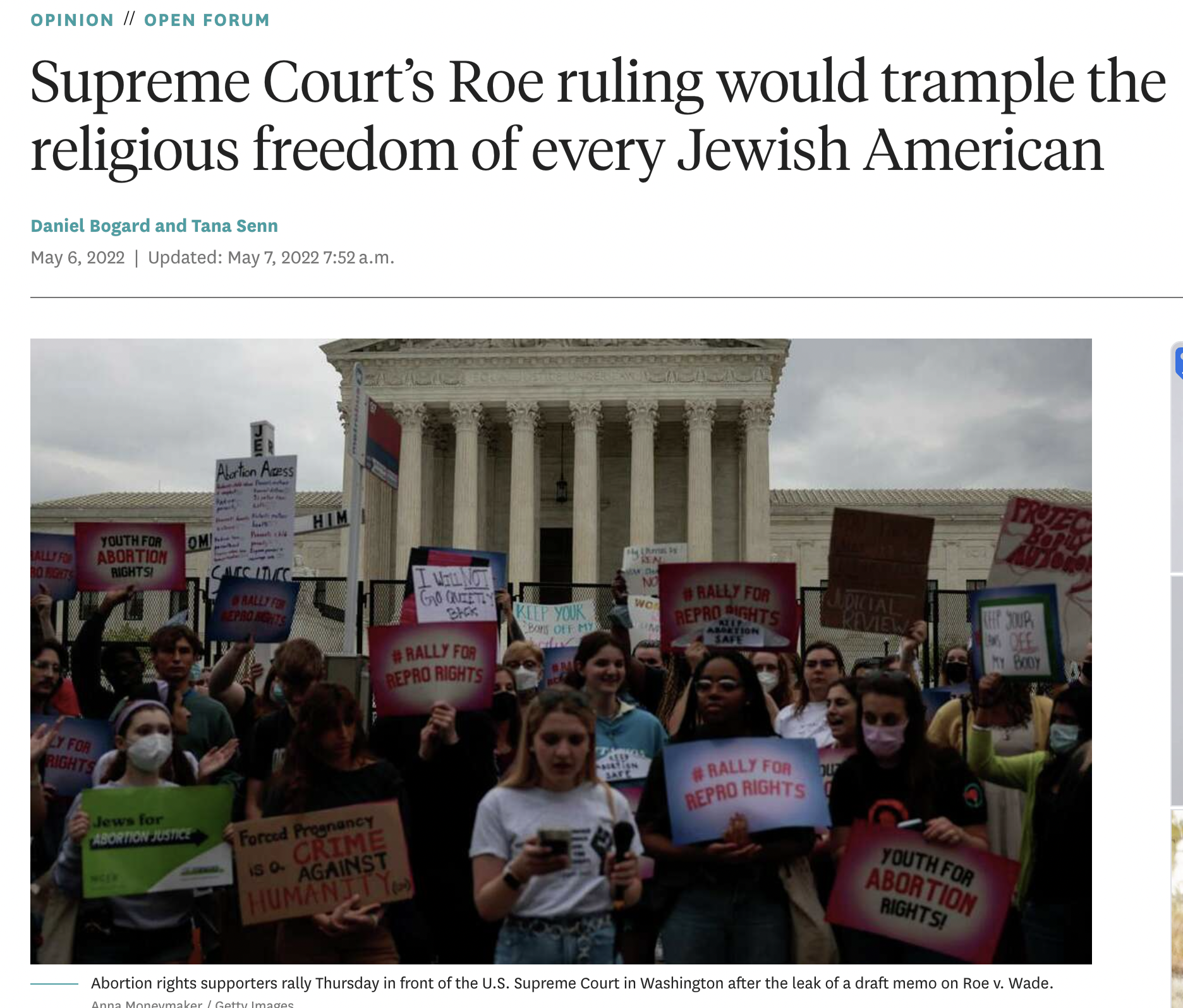 Abortion Access is Religious Freedom