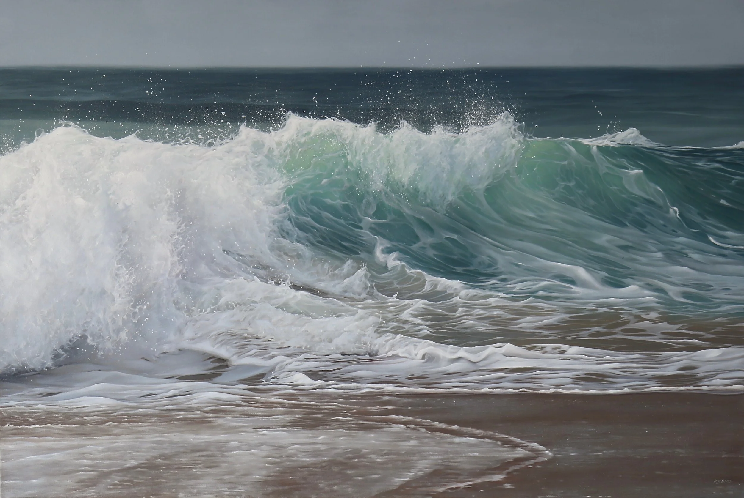 Rush to shore, 48x72, o:c.jpeg