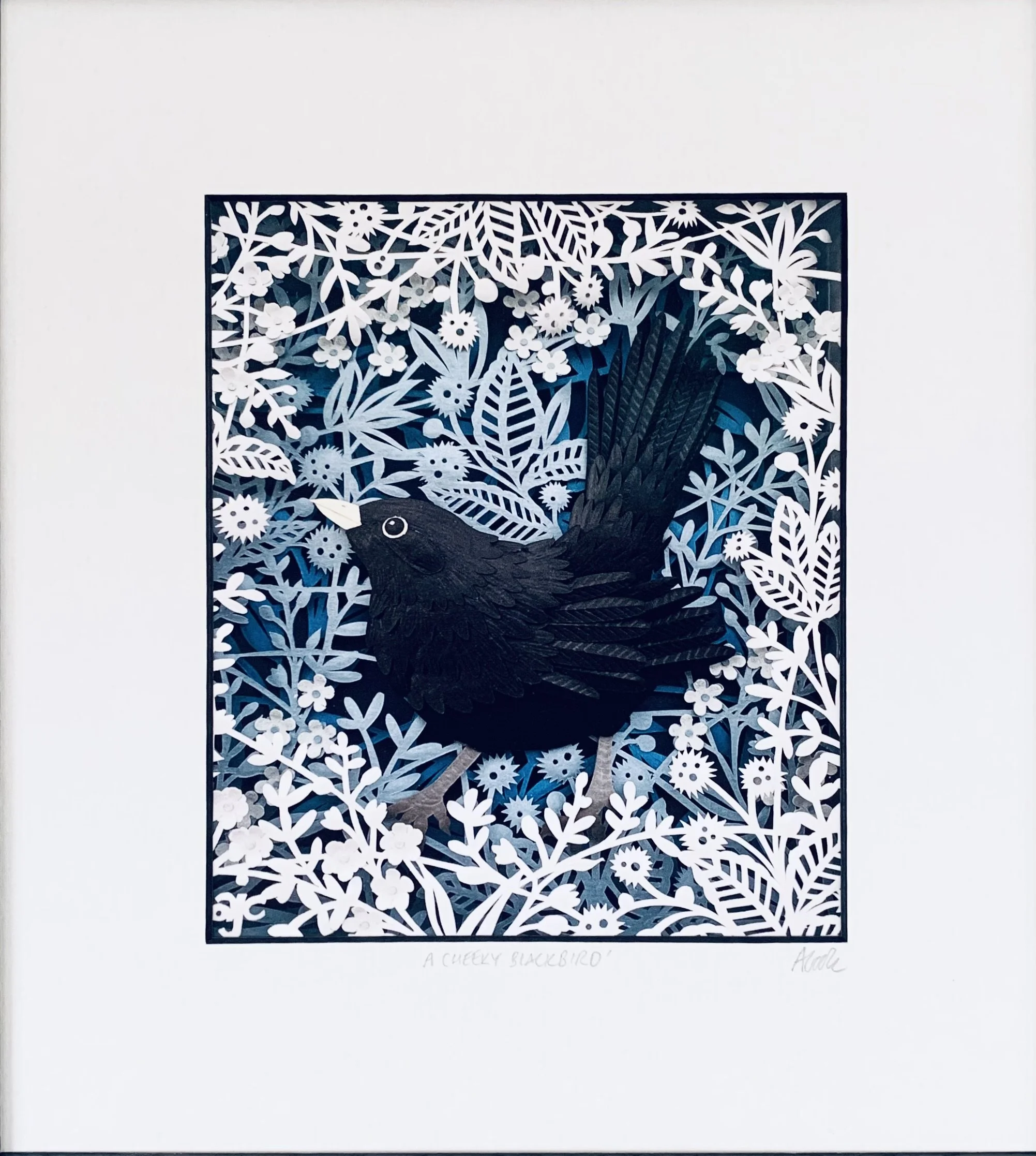 A CHEEKY BLACKBIRD