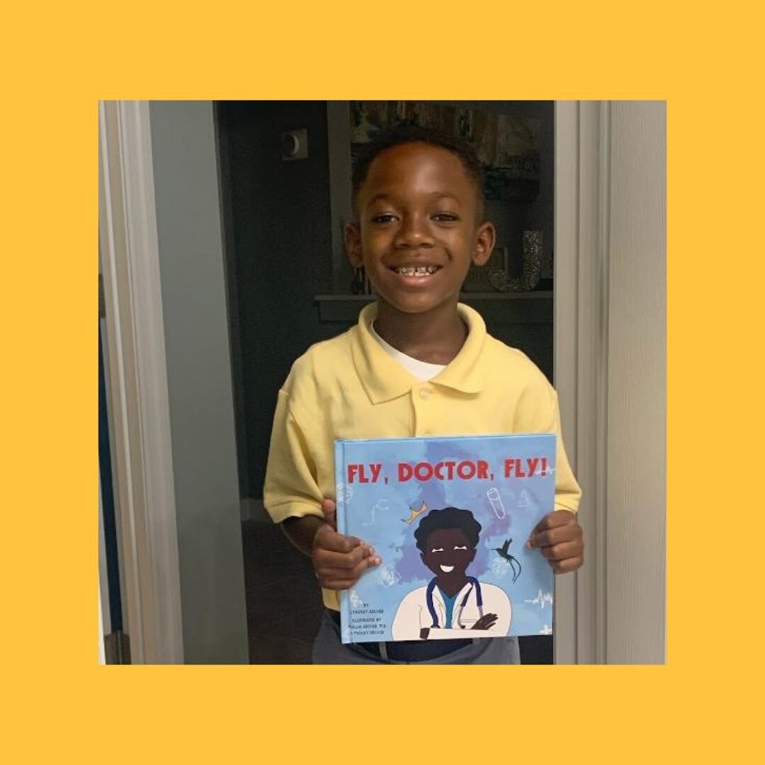 A smile that puts the sun in sunshine! ☀️ Featured here is Justin and his new book! So glad you enjoyed, Justin, and I can&rsquo;t wait to see all of the amazing things you&rsquo;ll do when you grow up! ☺️☁️ 
&bull;
&bull;
&bull;
I absolutely love ge