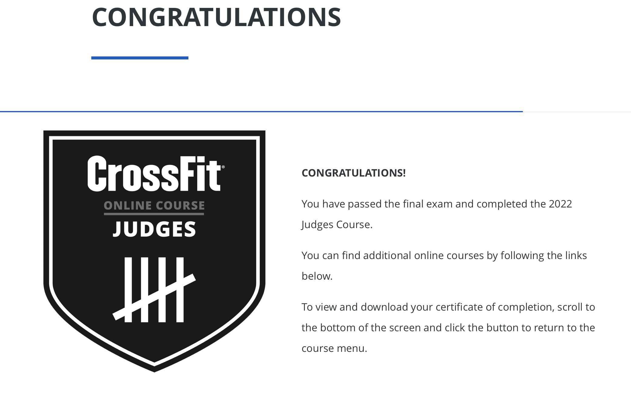 Judges Course Tuesday, December 14th, 2021 — CrossFit Indestri