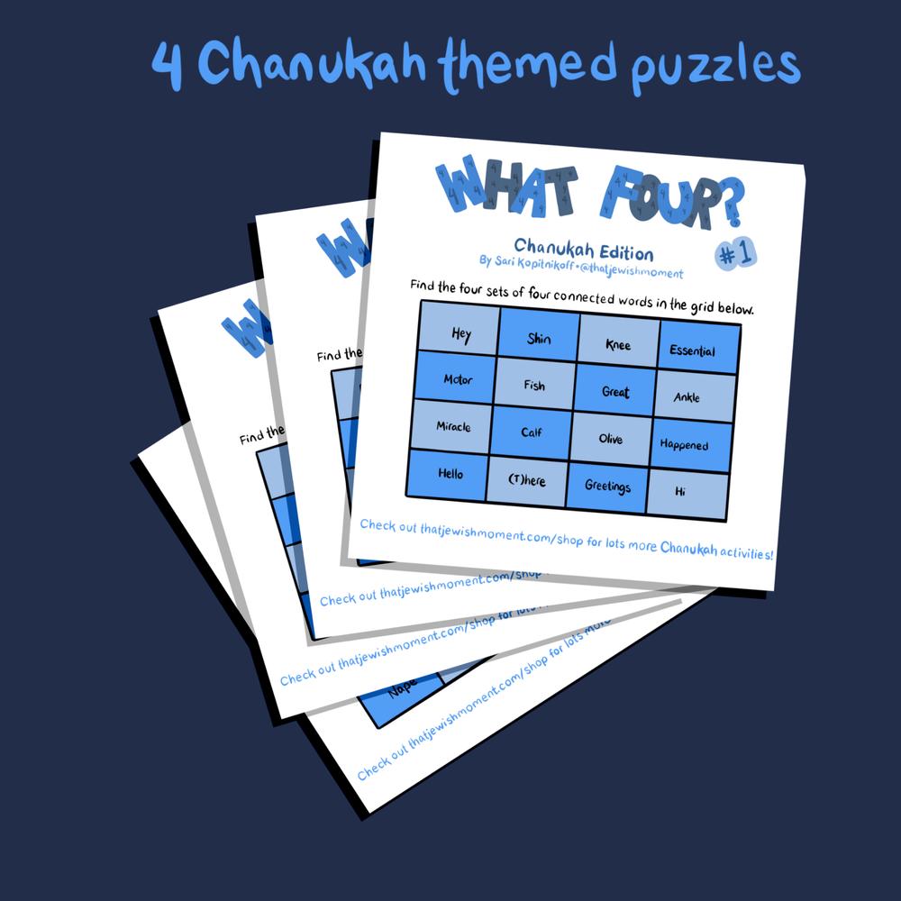 Free Printable Downloads — Jewish games, mystery challenges, books ...