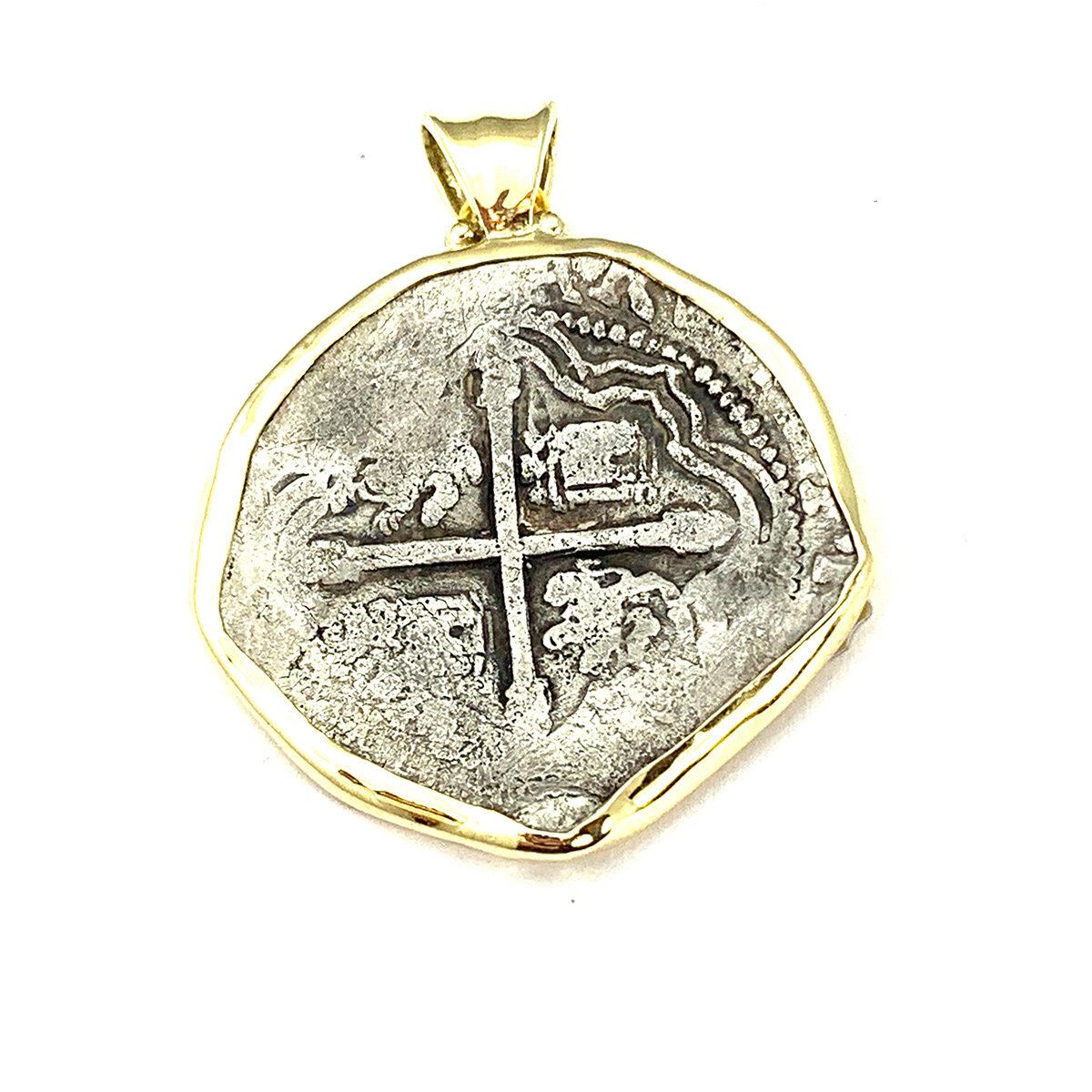 Spanish Treasure Coin Pendant - Nautical Jewelry Originals