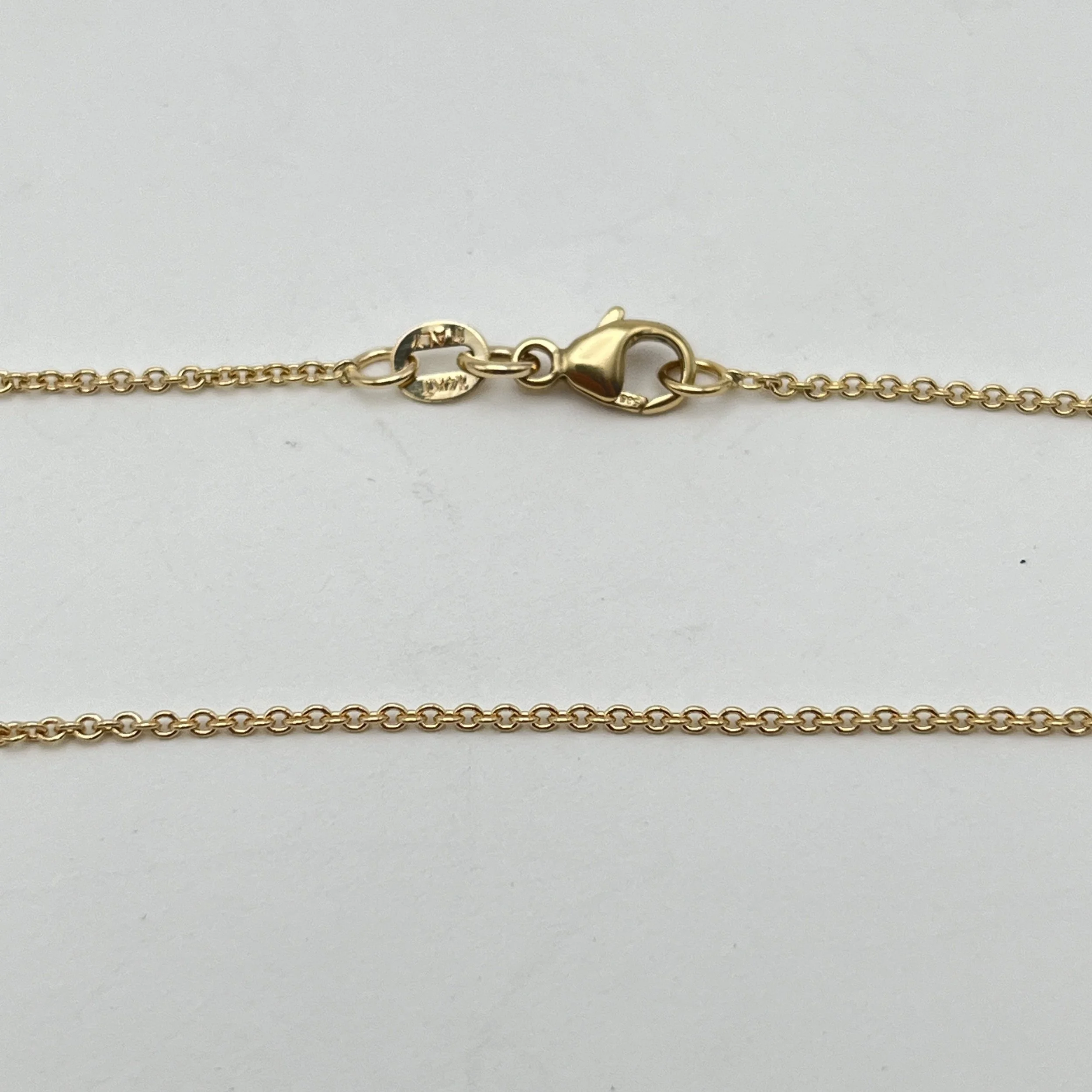 Neckchain  1.3 mm cable  link 18"14k yellow #82220