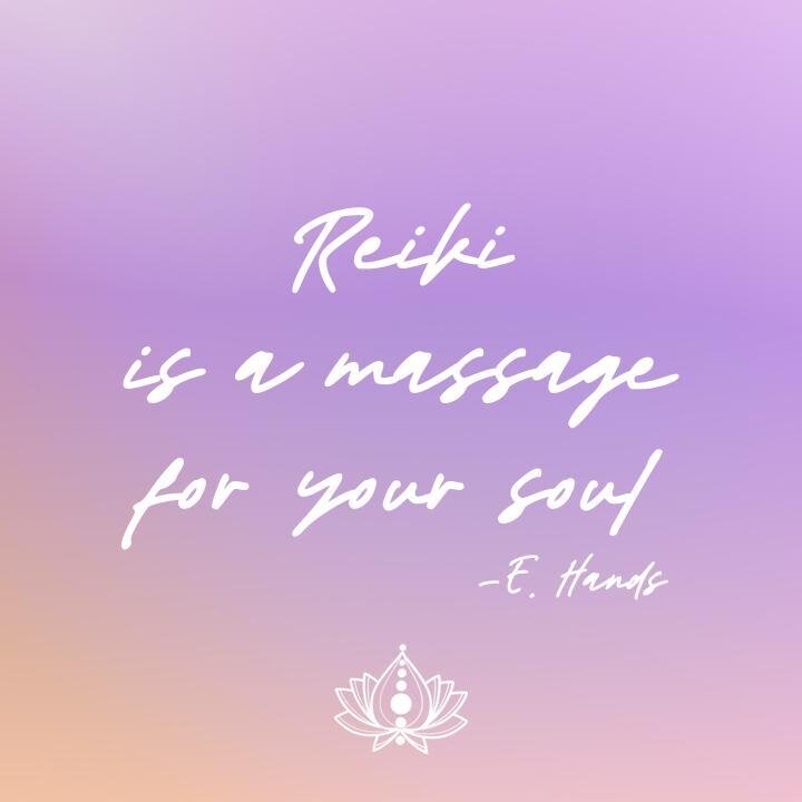 &quot;Reiki is a massage for your soul.&quot; -E. Hands⁠
We offer Reiki sessions and training! This practice heals you from the inside out.⁠
⁠
⁠
#reiki #soulwork #soulful #soulfull #yogisoul #soullove #selfhug #reikimassage #massage #soulmassage #san