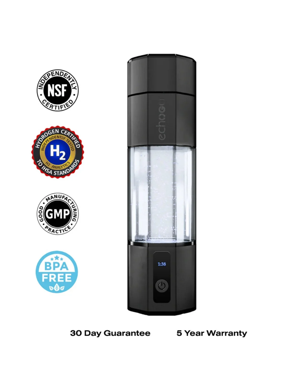 Echo Go+ Hydrogen Water Bottle