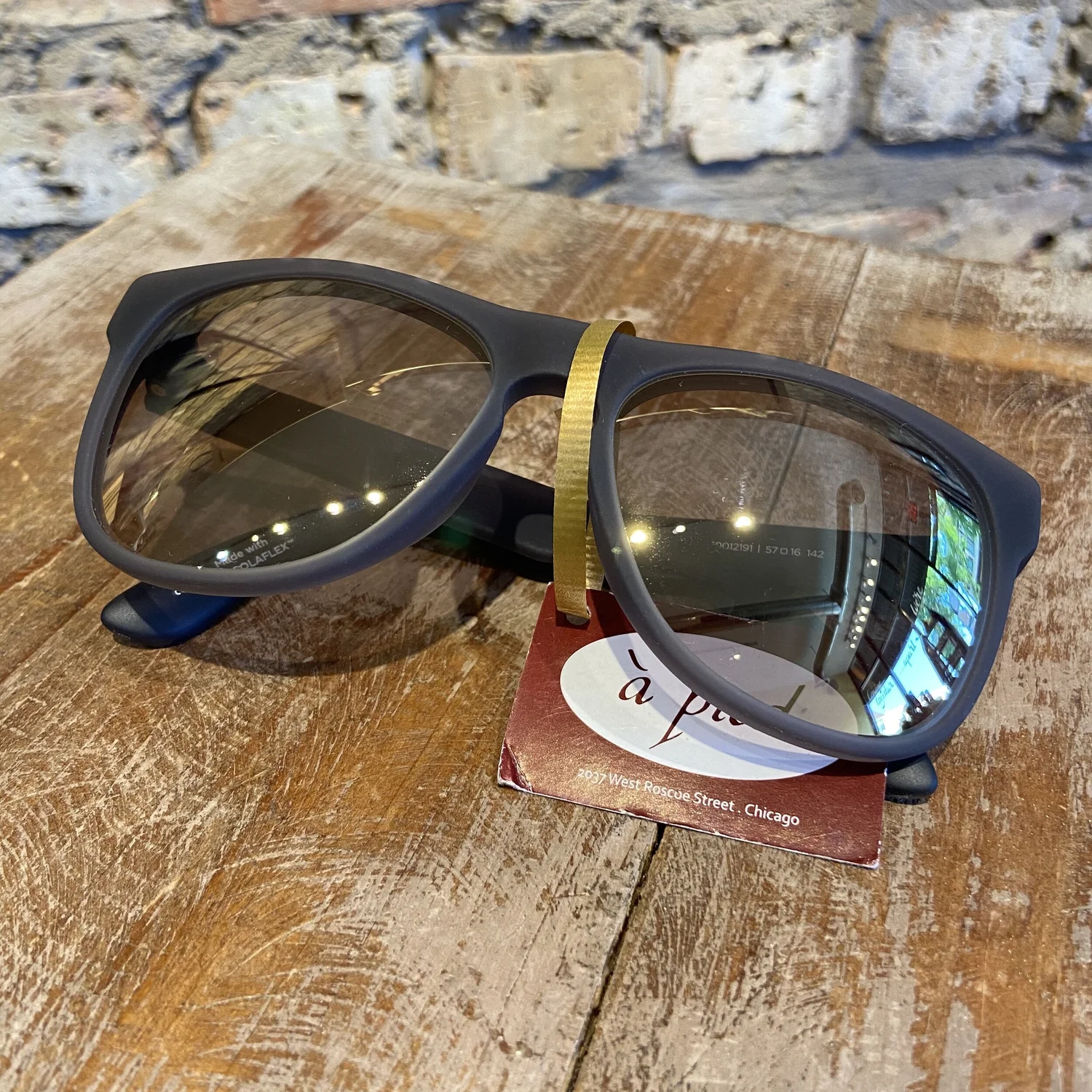 NWOT TOMS Sunglasses - Jarrett in Blue anodized Metal with Grey Chrome Grey Lens Toms Traveler Manu Matte Pewter Chrome Mirrored Lens  main image 2