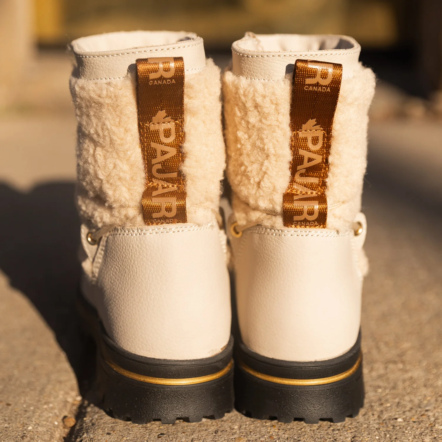 Cream Winter Boots Cream Winter Boots — A Pied Shoe Boutique main image 3