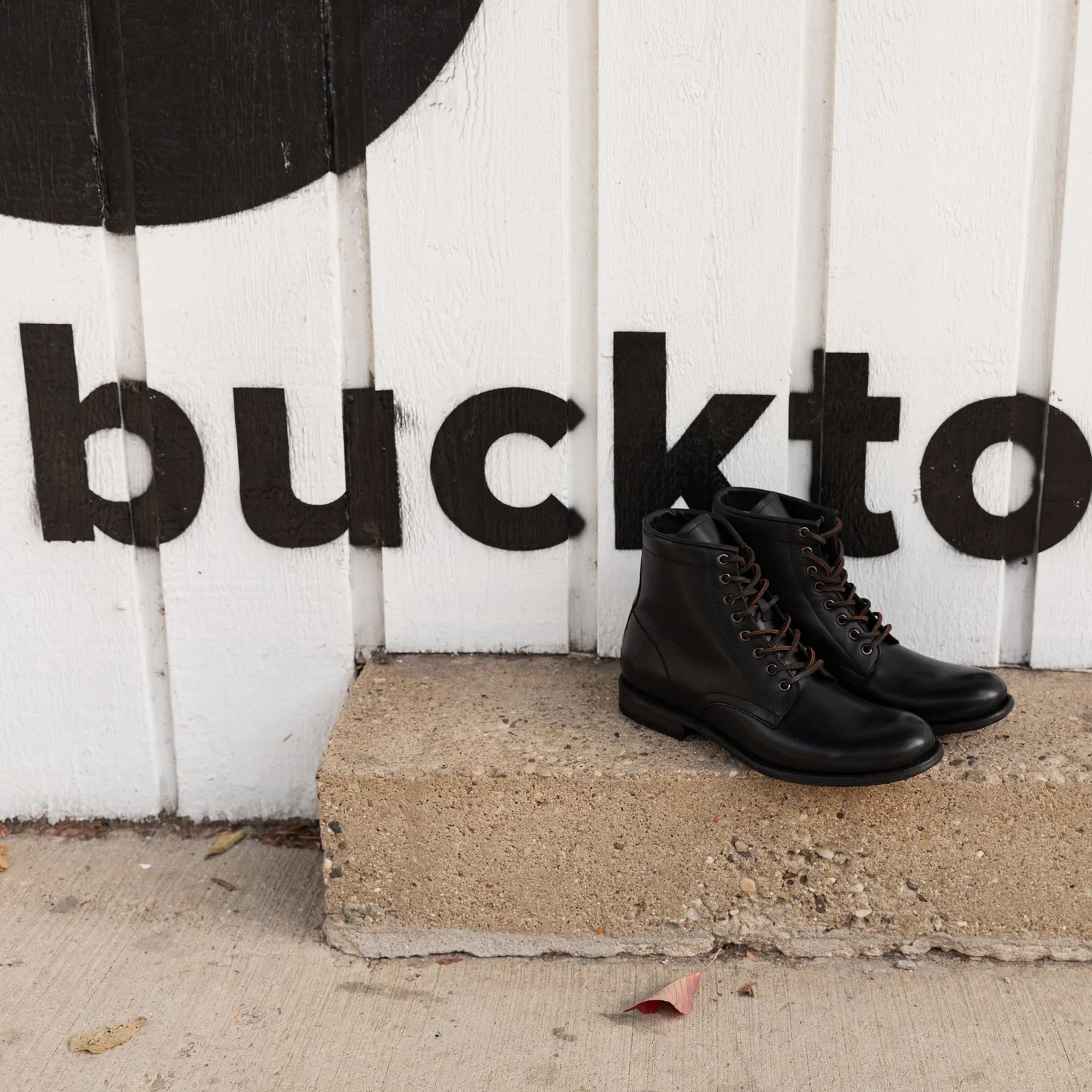Black Lace Up Boots — A Pied Shoe Boutique