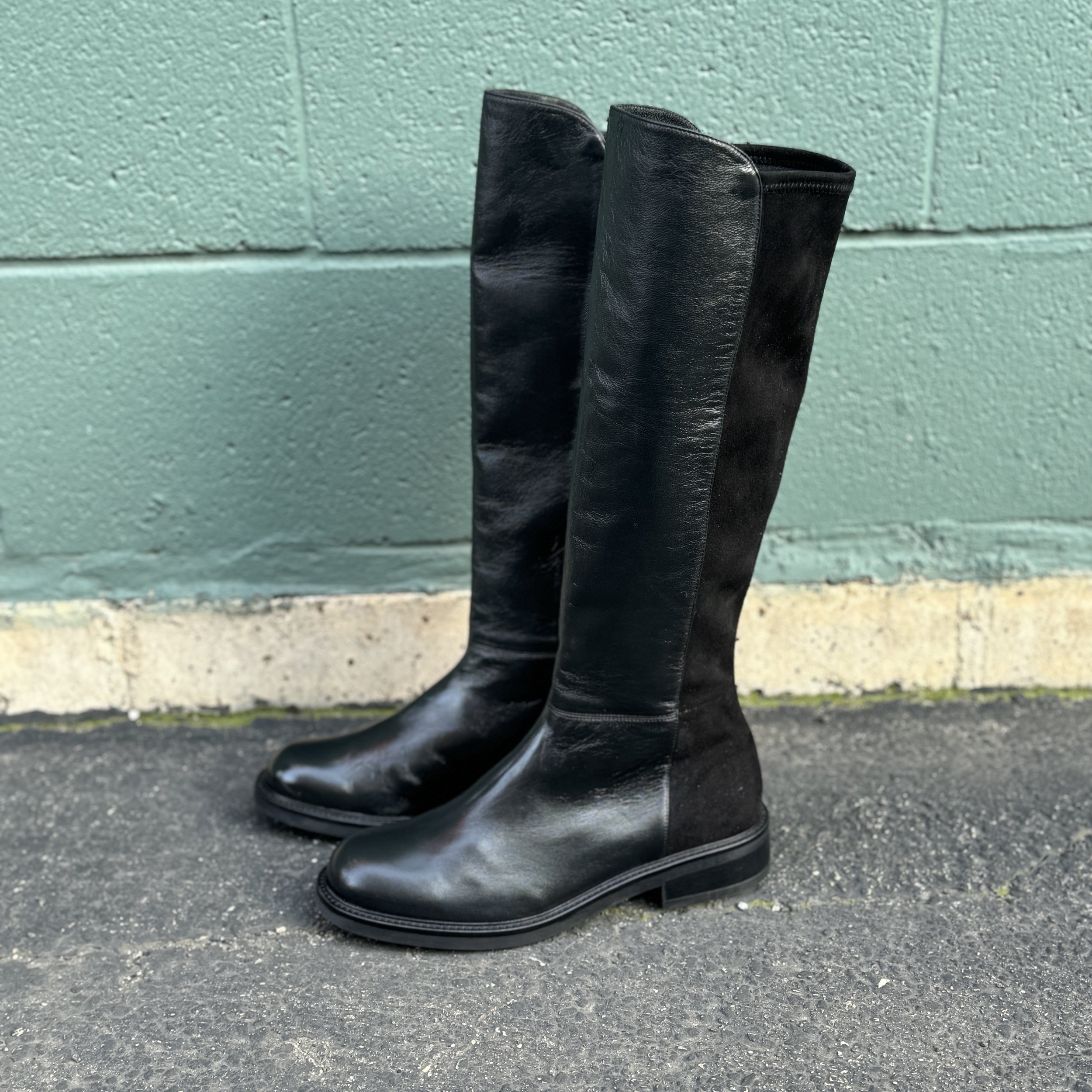 Leather and Suede Italian Ridding Boots