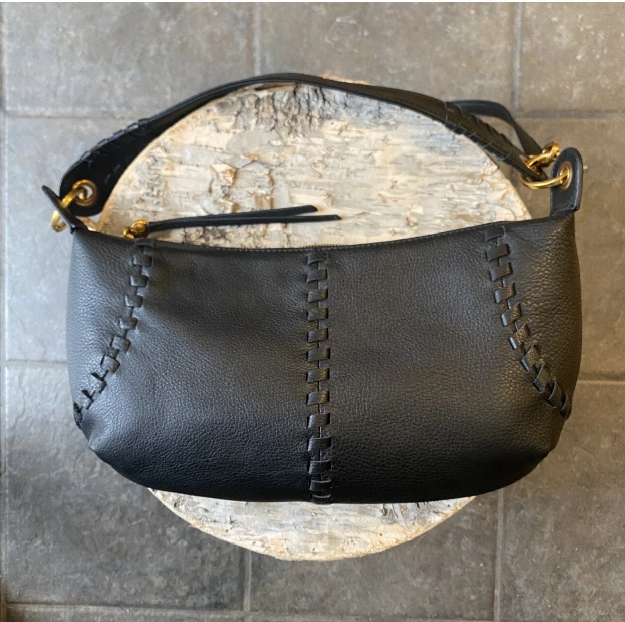 Pebbled Leather Bag