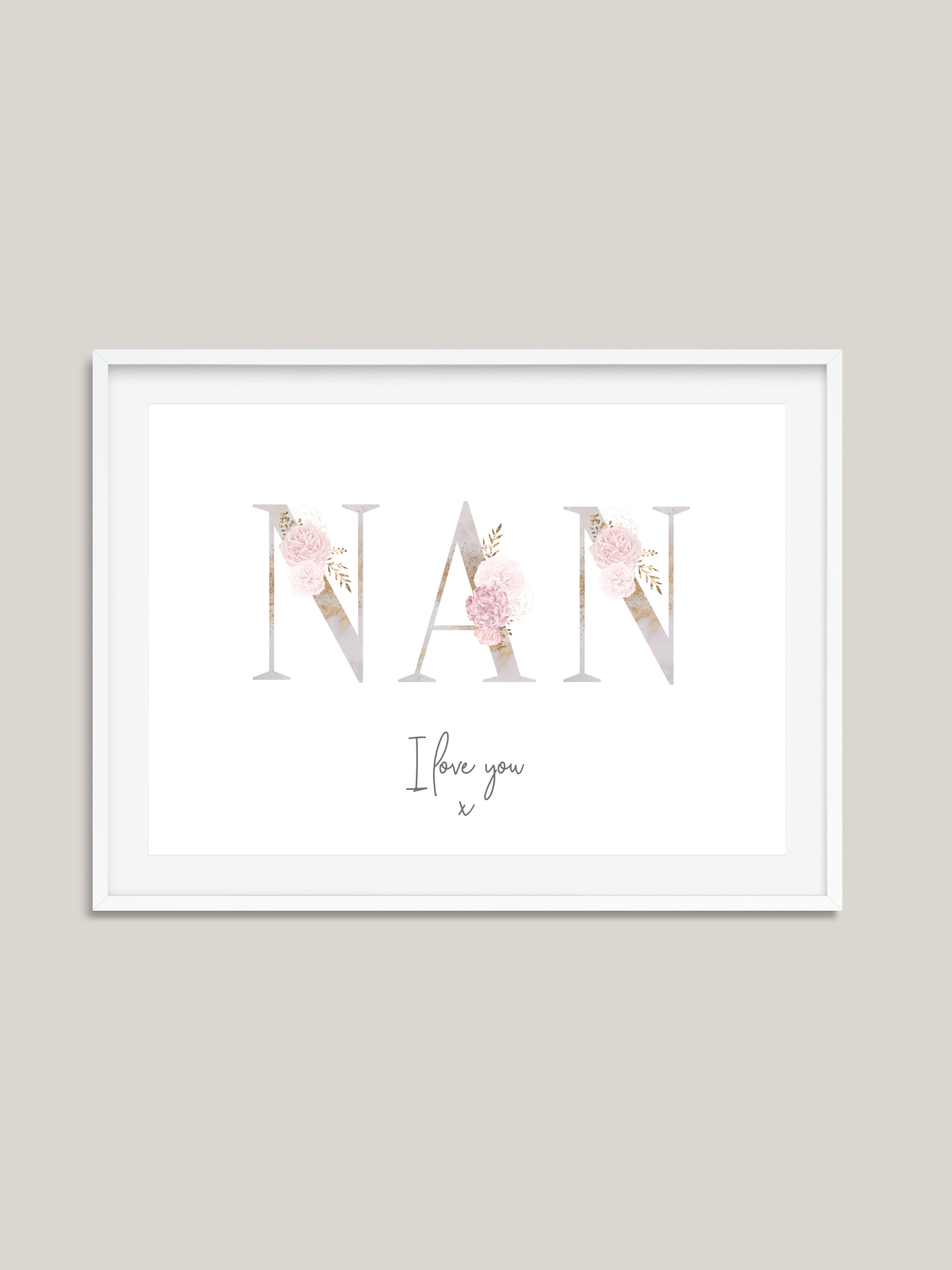 Nan - Floral letters
