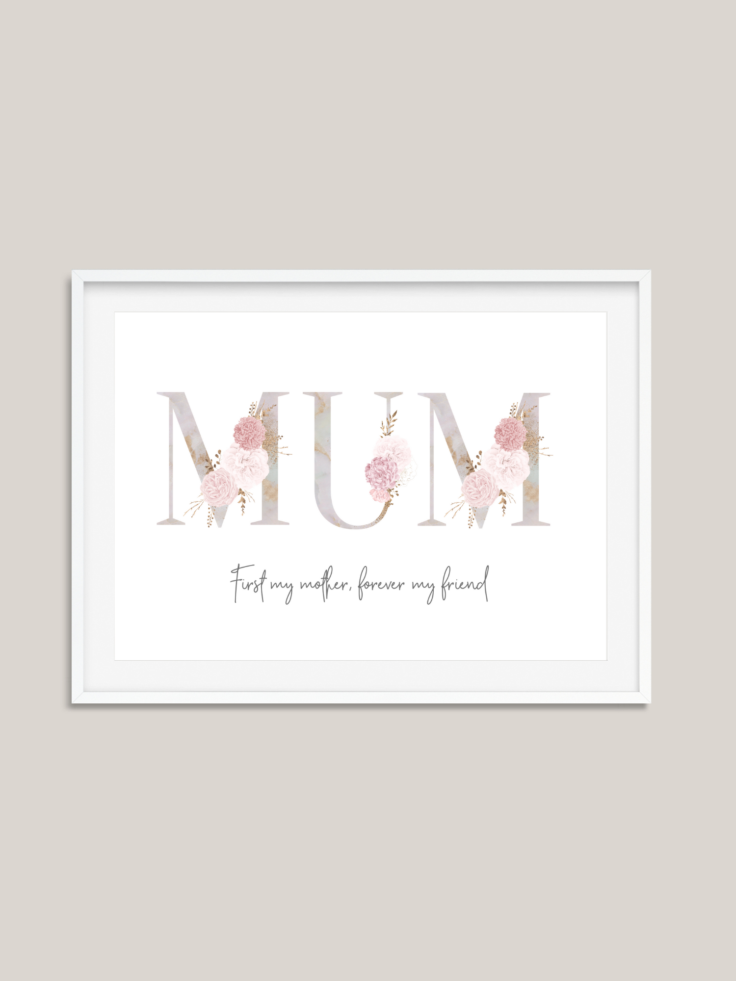 Mum - Floral letters