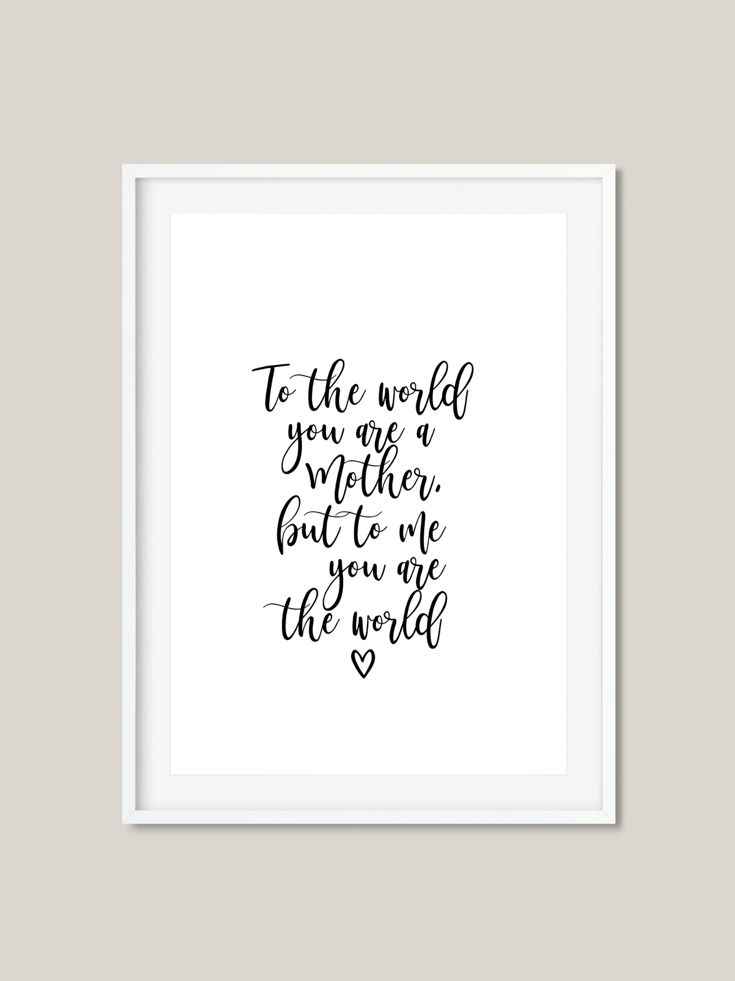 To Me You Are The World