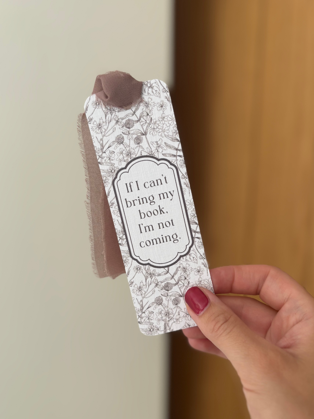 Bookmark - If I Can't Bring My Book I'm Not Coming