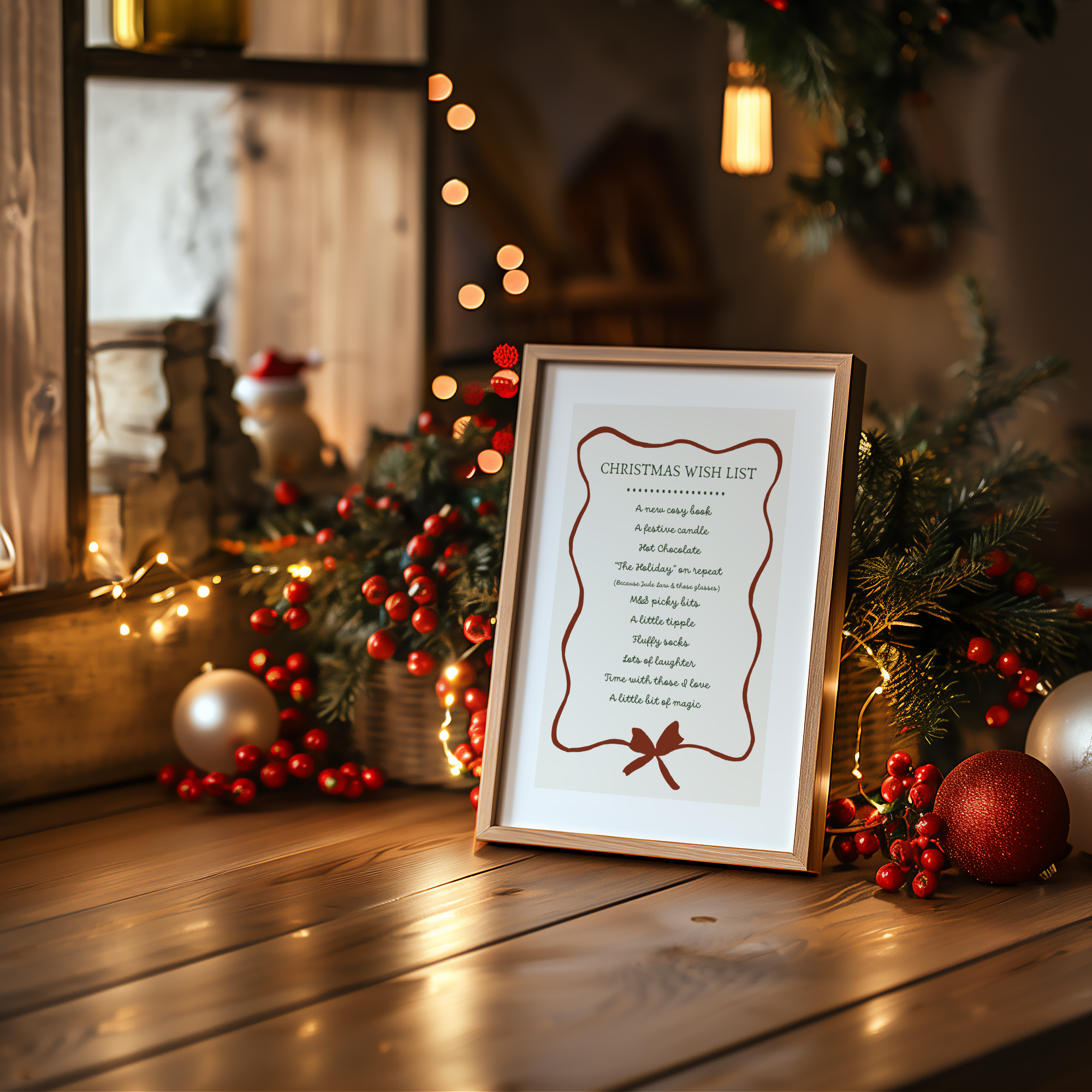 Christmas Wish List Art Print