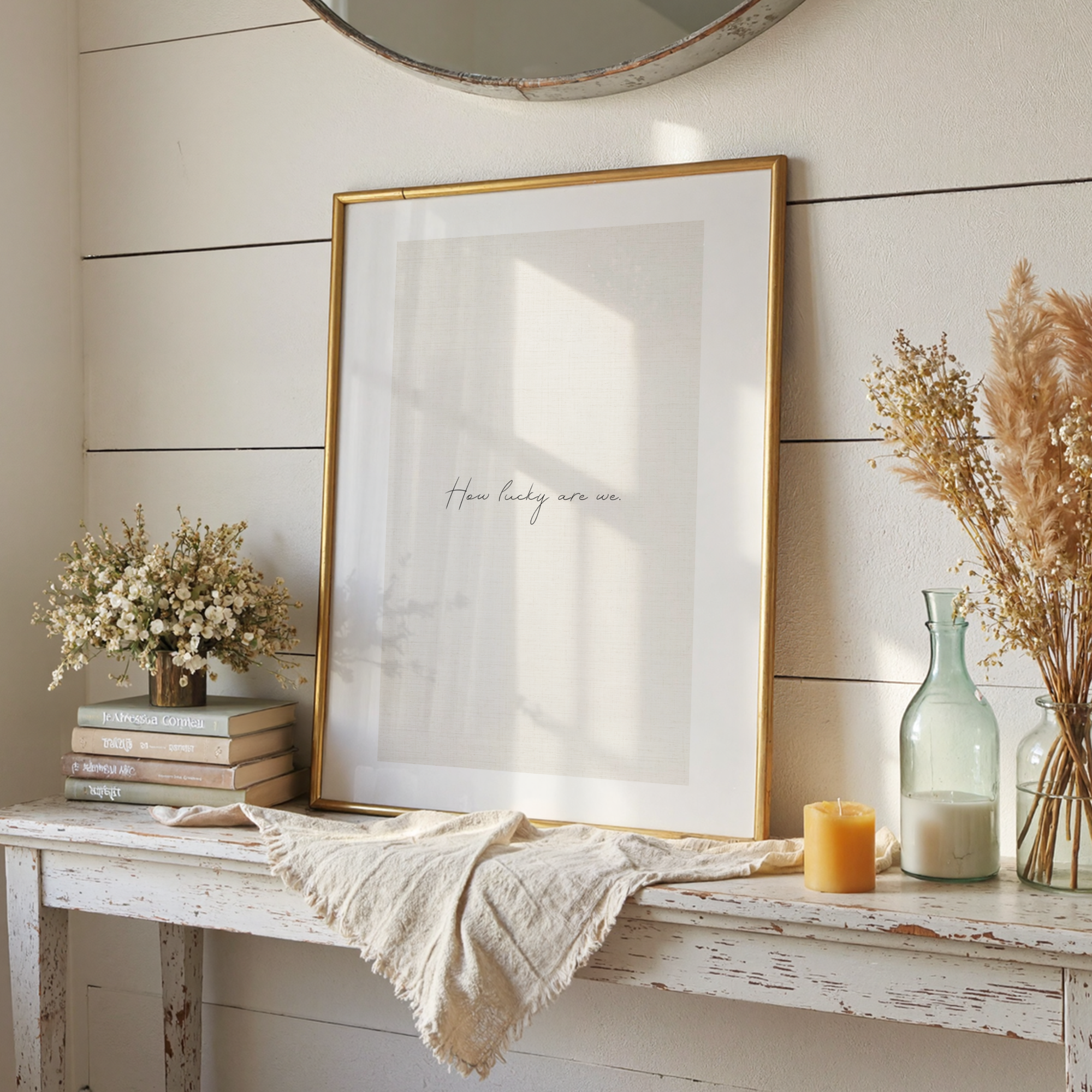 How Lucky Are We Art Print