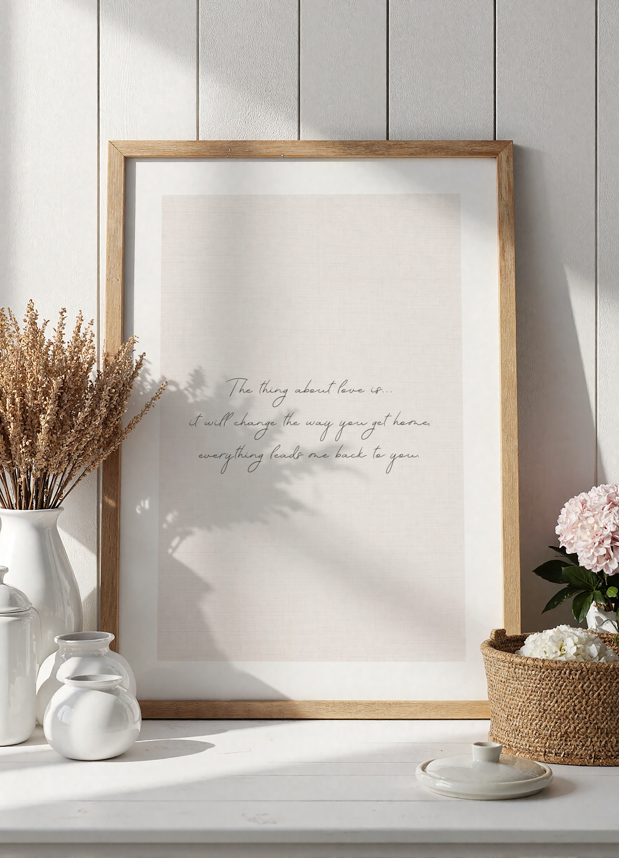 The Thing About Love Art Print