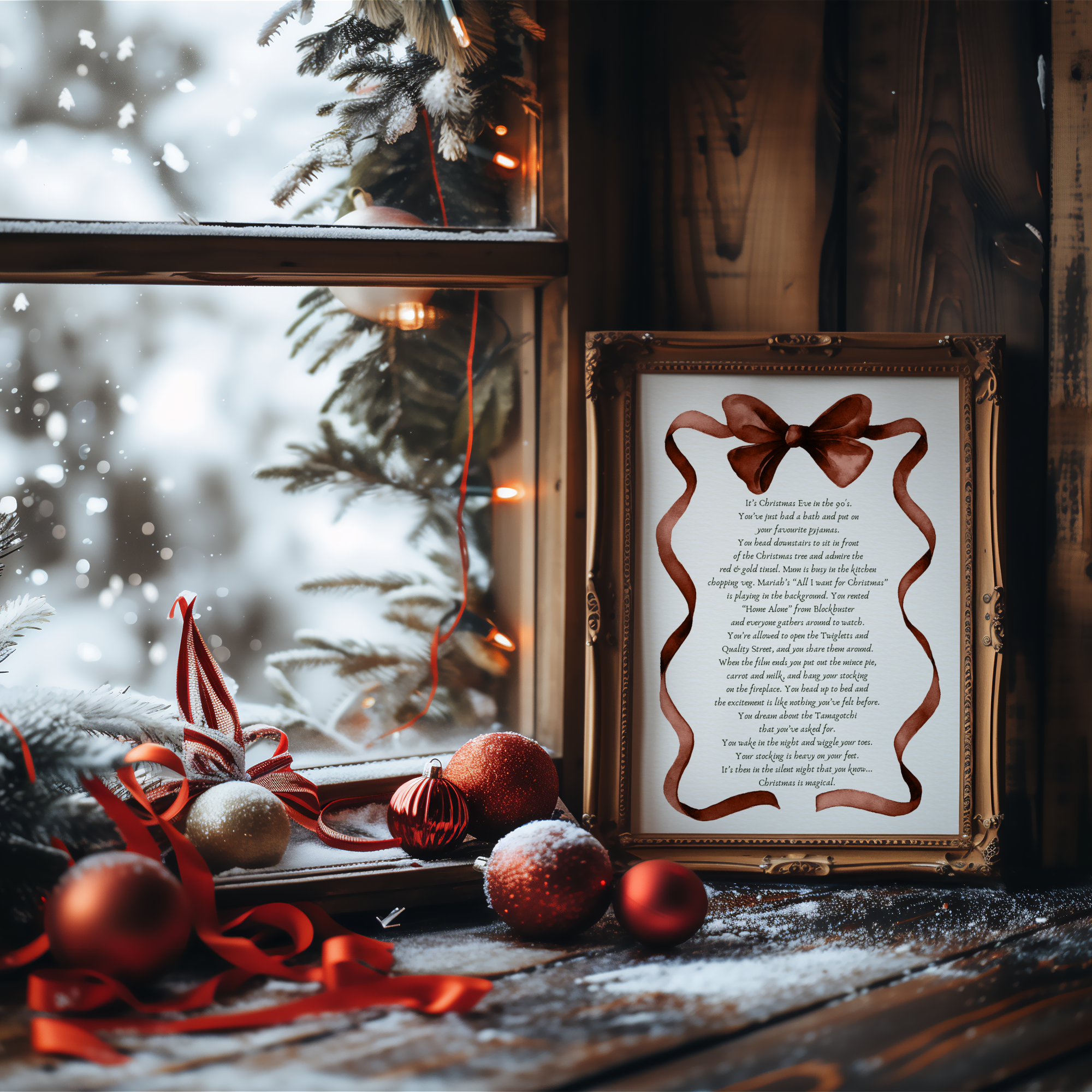 Christmas Eve Nostalgia Art Print