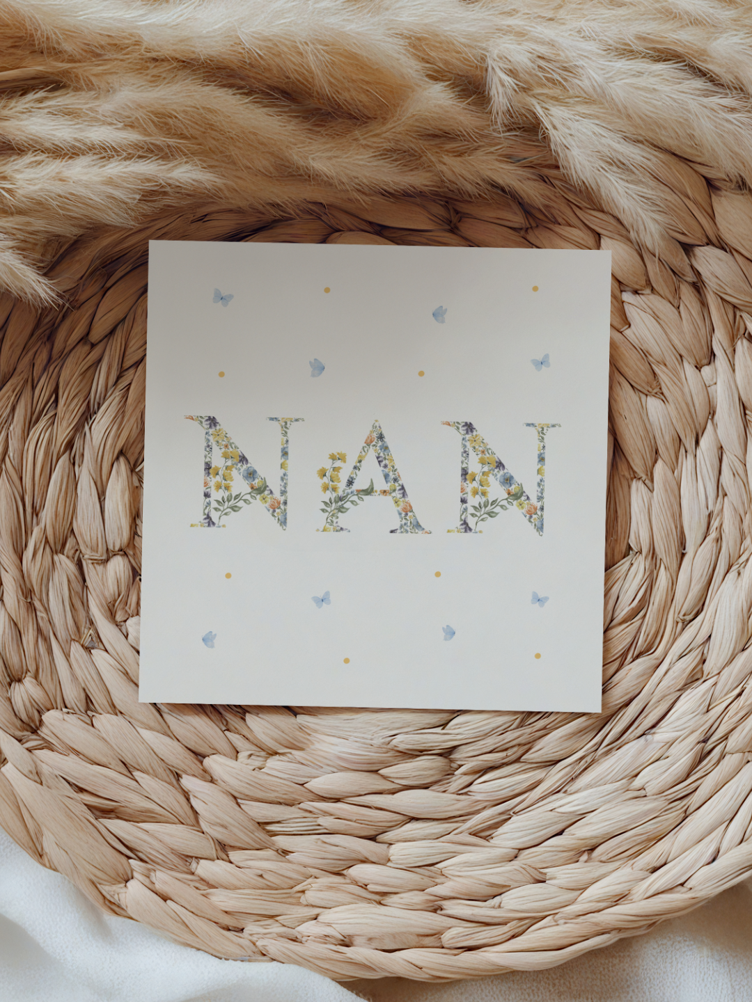 Floral Nan Mother's Day Card