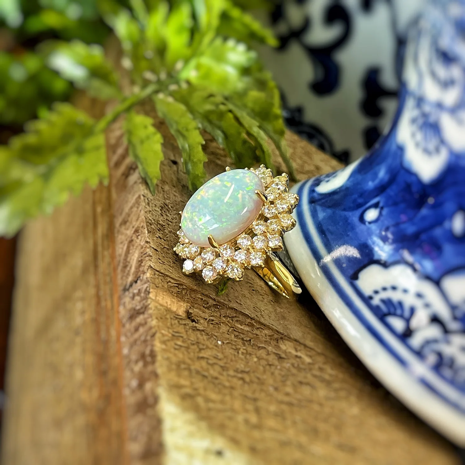 Brazilian opal best sale ring