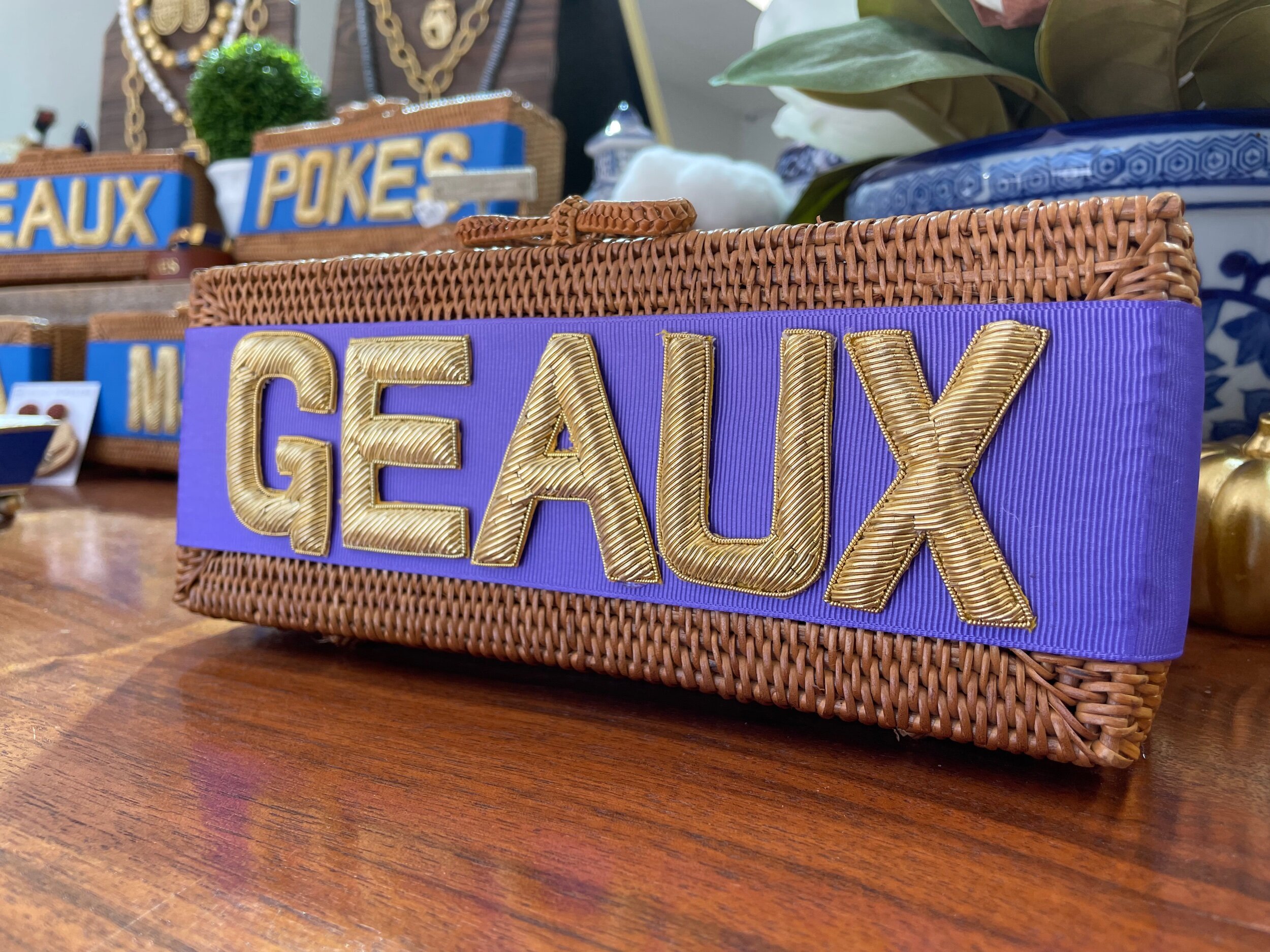 Geaux Purple Gameday Clutch