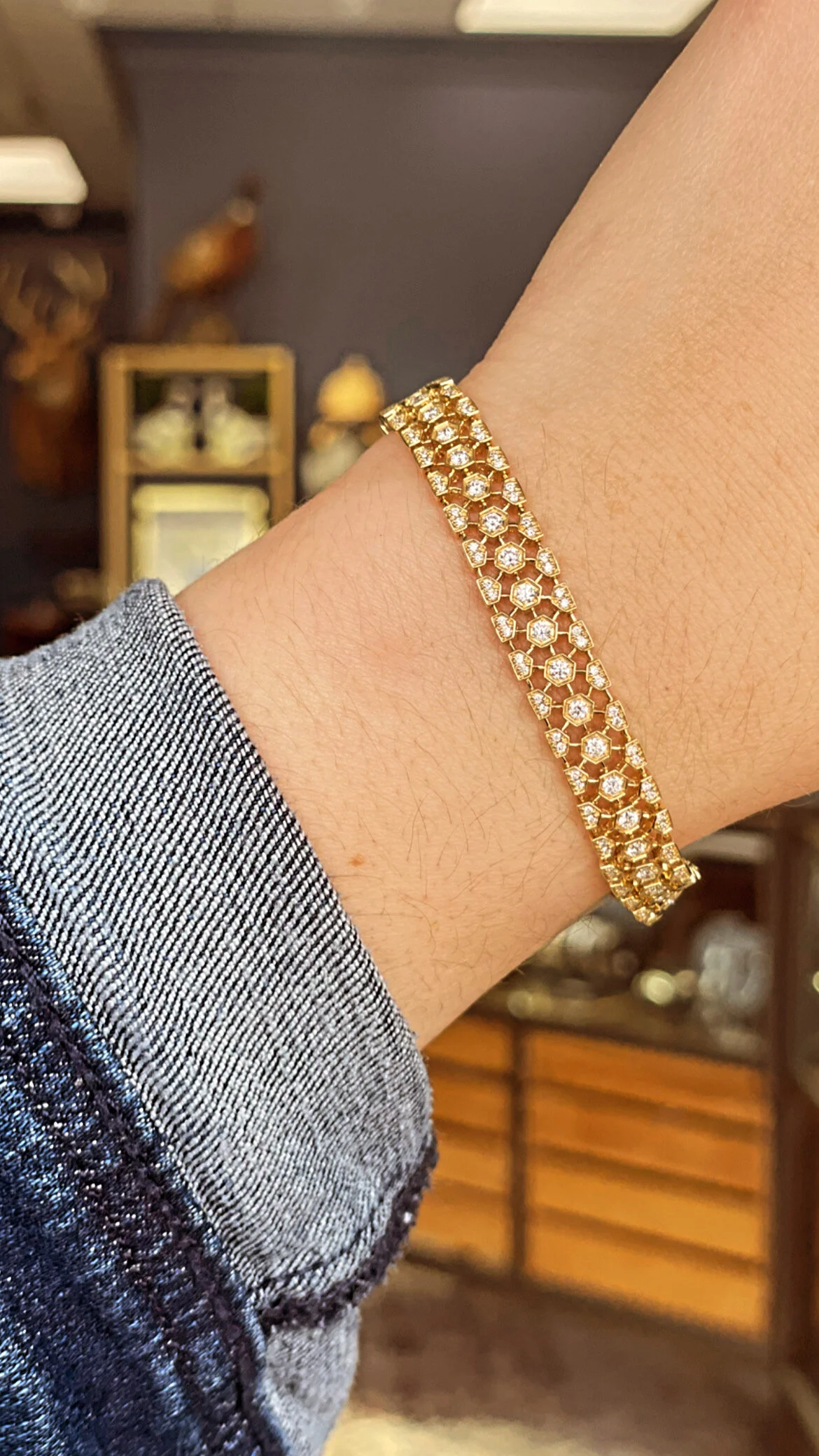 Diamond Ribbon Bracelet