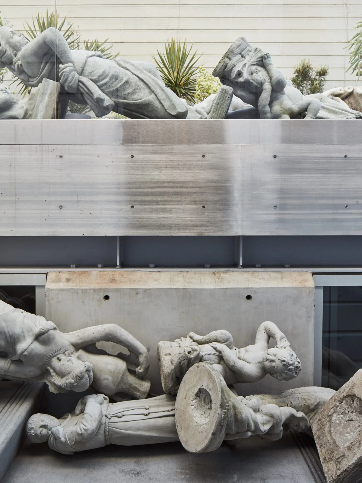 David Ireland, Boulevard (remake), 1993-2017; Concrete garden statuary.