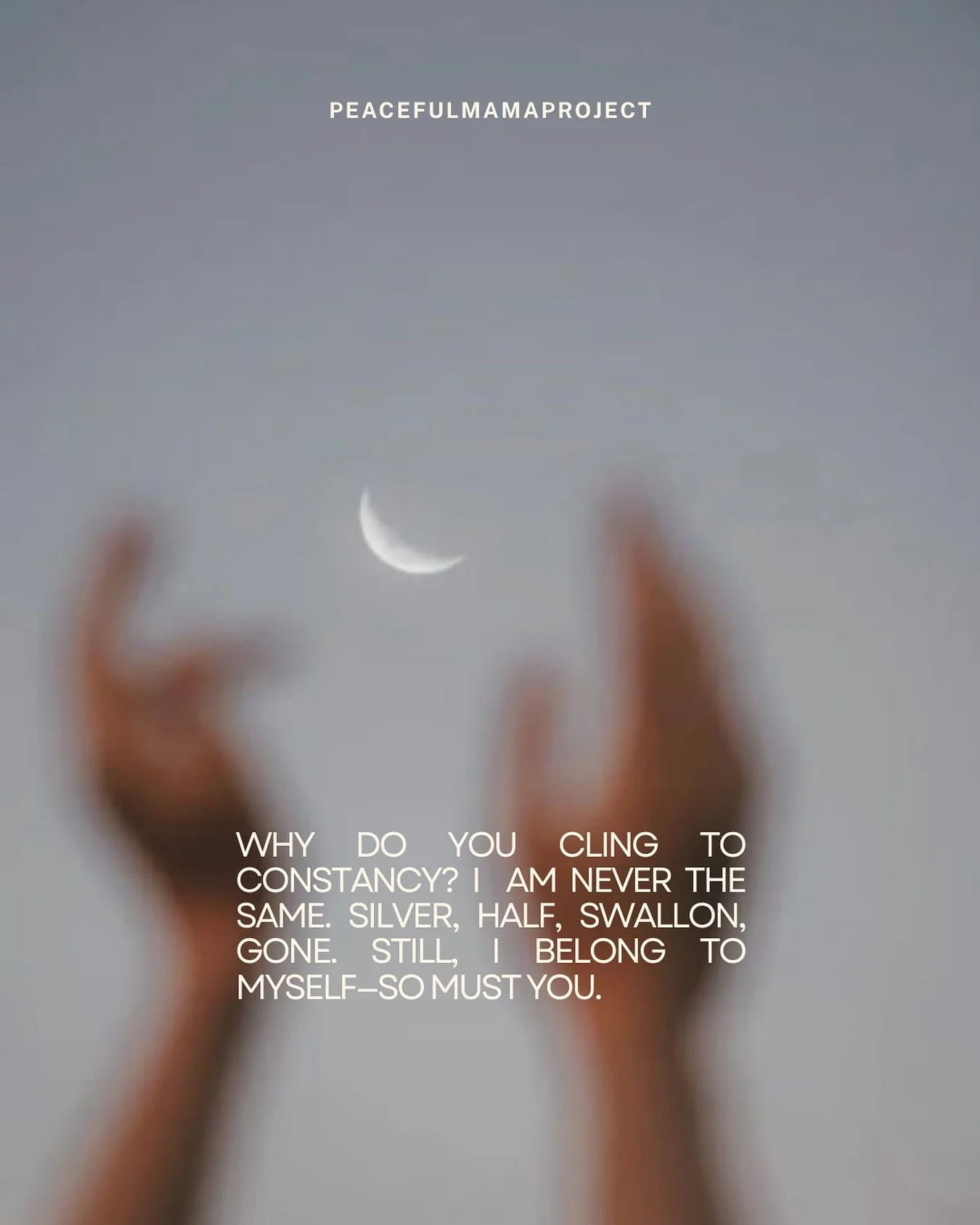 Lately, I&rsquo;ve been wrestling with the inner voice - shedding old belief systems while simultaneously trying to remember that this season, exactly as it is, is enough.

Some days feel foggy, the path unclear, and I&rsquo;m realising that the only