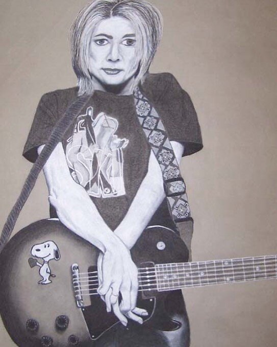 Came across this old drawing and I had to post it. I used to be so meticulous about art. It had to be perfect and it took me forever. Then I decided that was boring. So what if I can draw Kim Gordon almost perfectly from a photo? There&rsquo;s no me 