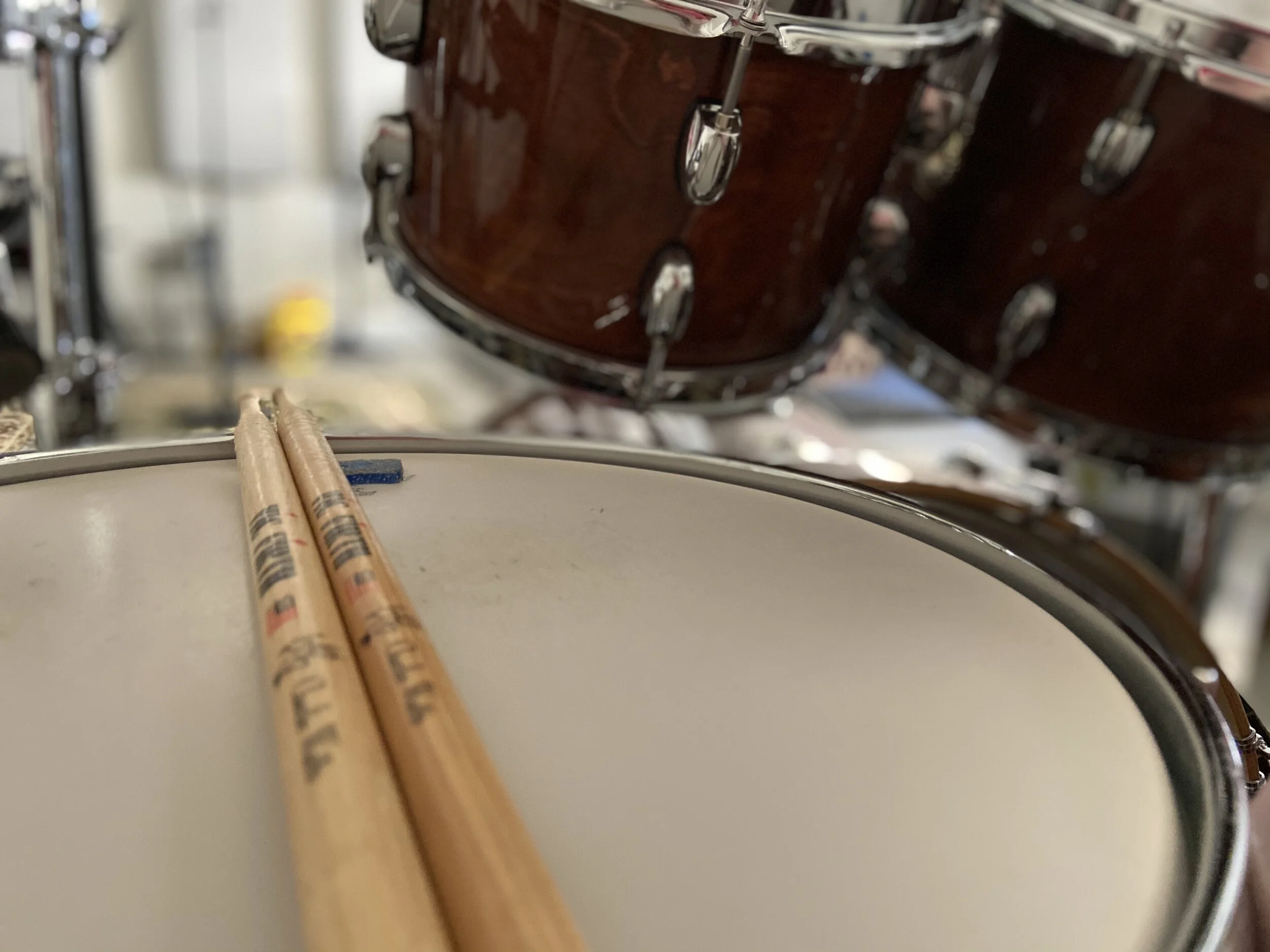 The view from the drums looking out into the rest of the live space