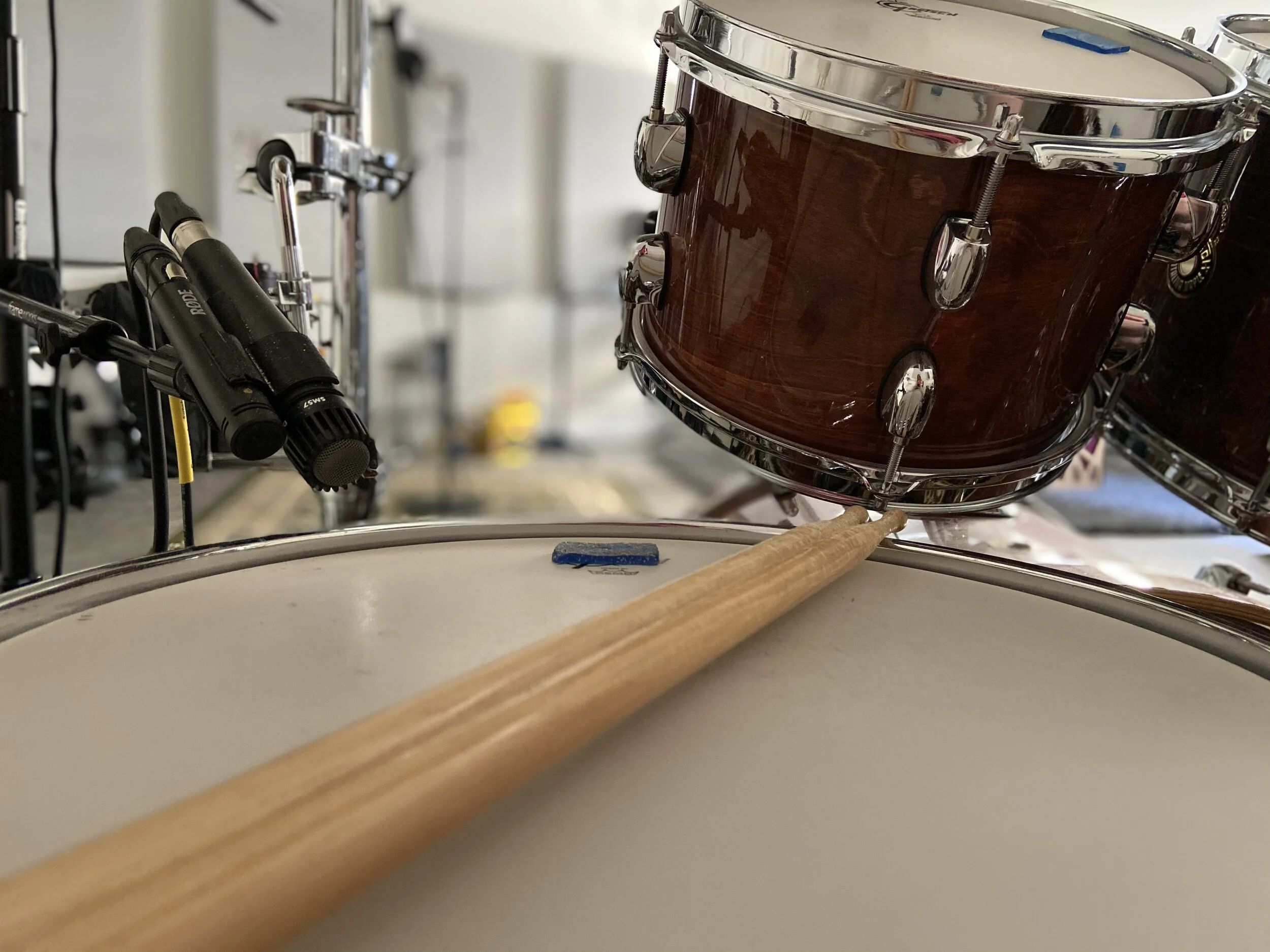 The view from the drums looking out into the rest of the live space