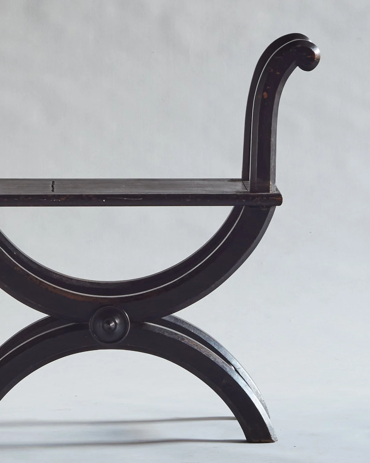 Molly Alexander Seating a Pair of 19th Century Ebonsied-Pine Stools