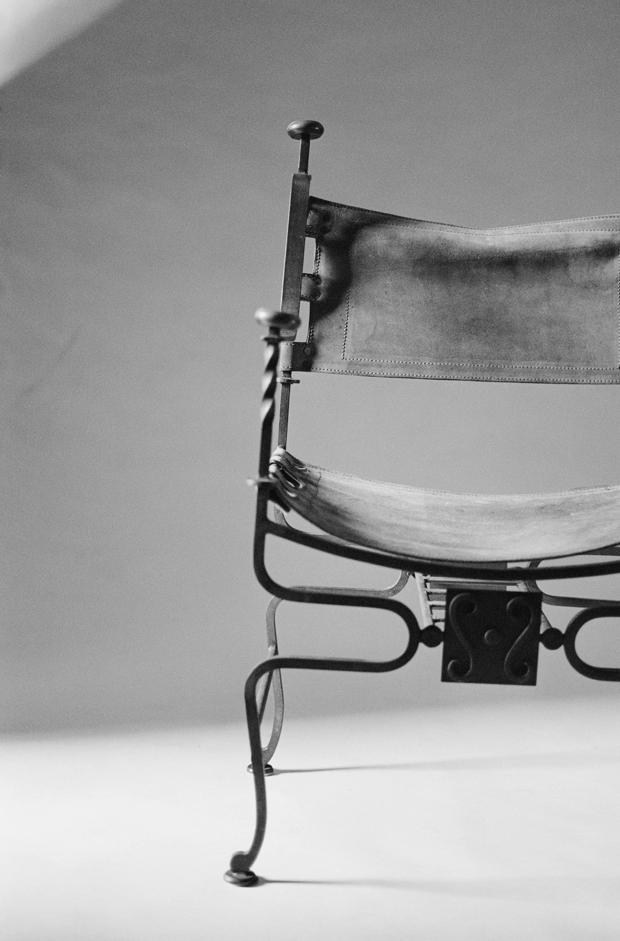 Molly Alexander Seating Suede Savonarola Chairs