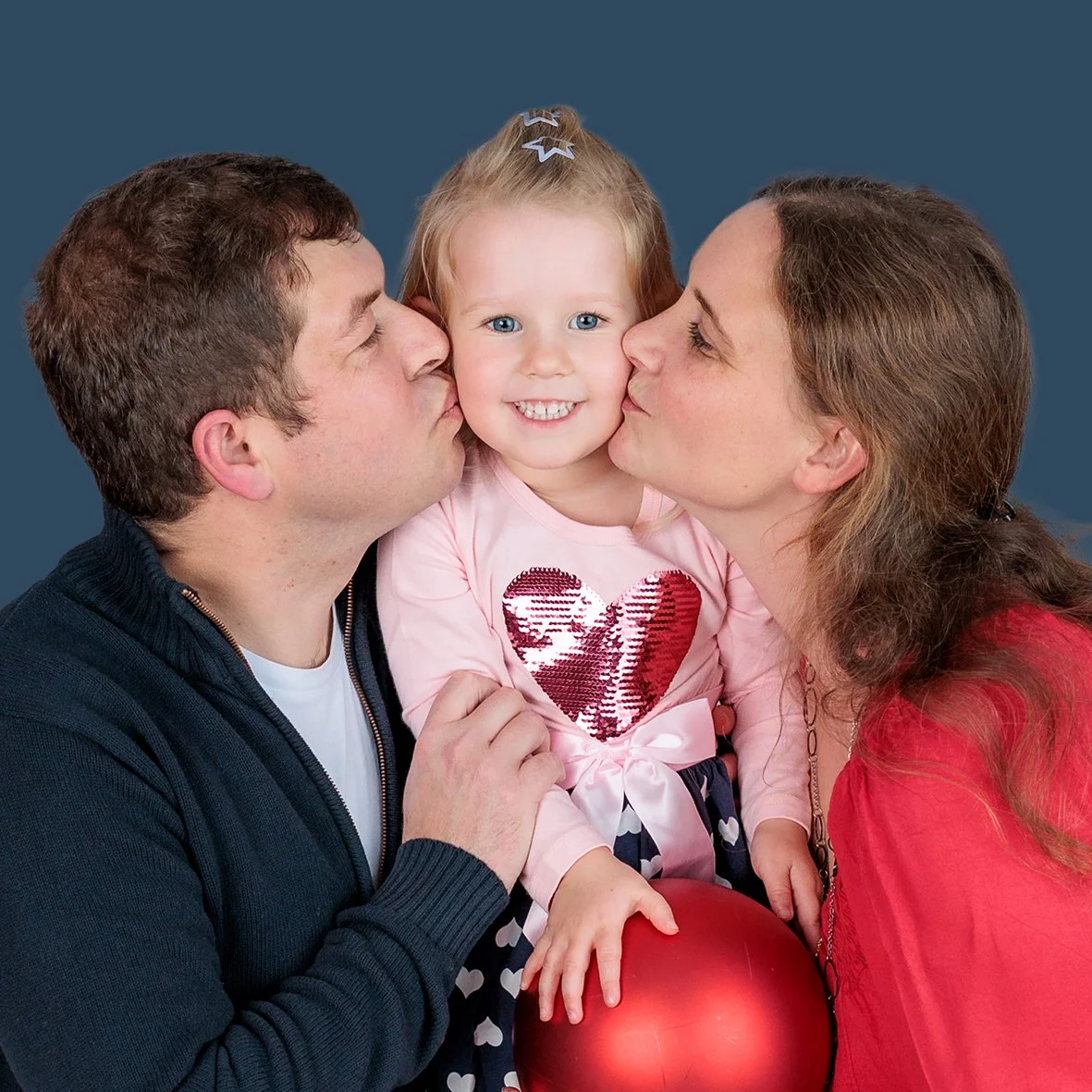 Familie mit Kind, 3 Personen