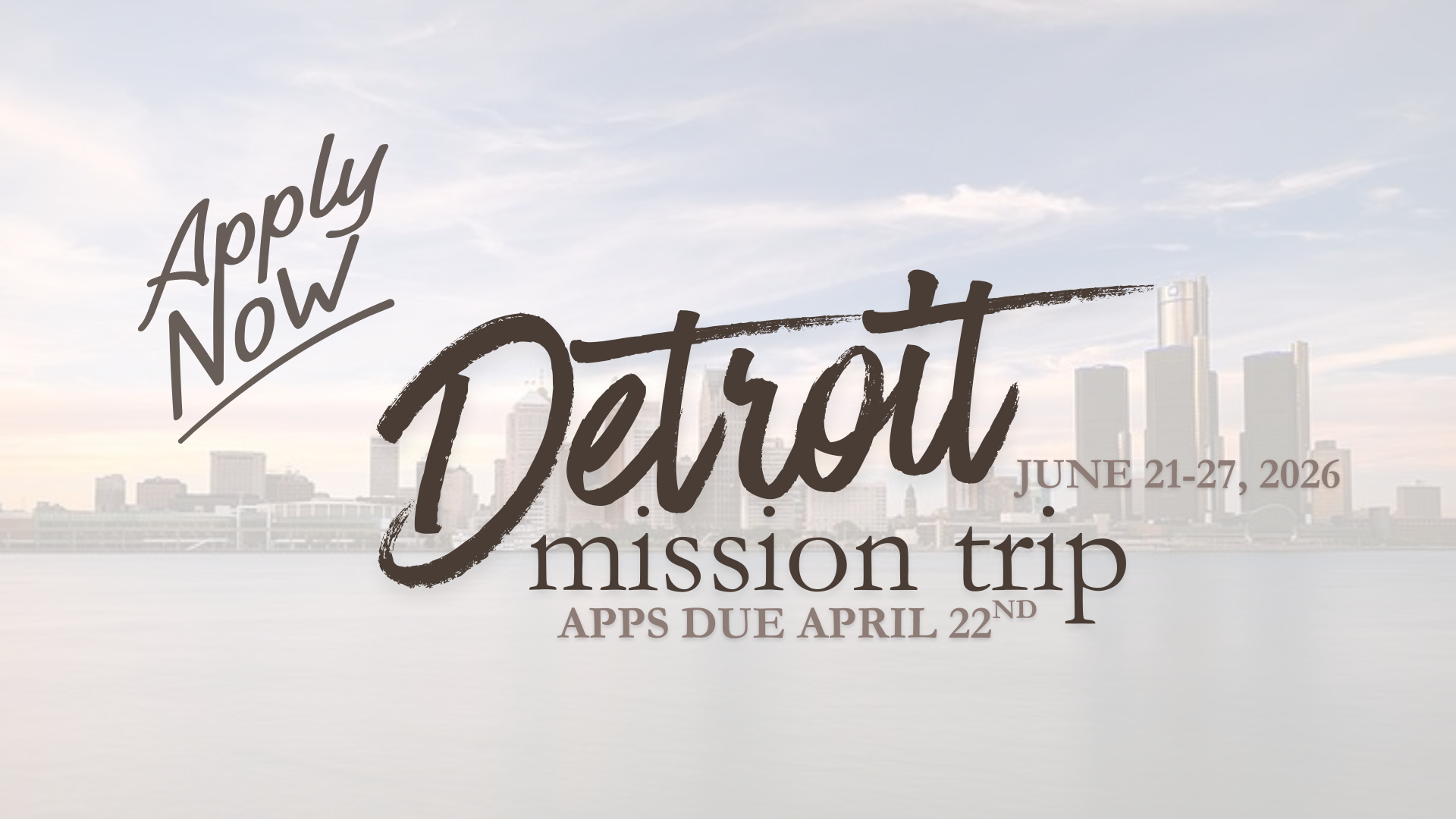 Detroit Mission Trip 