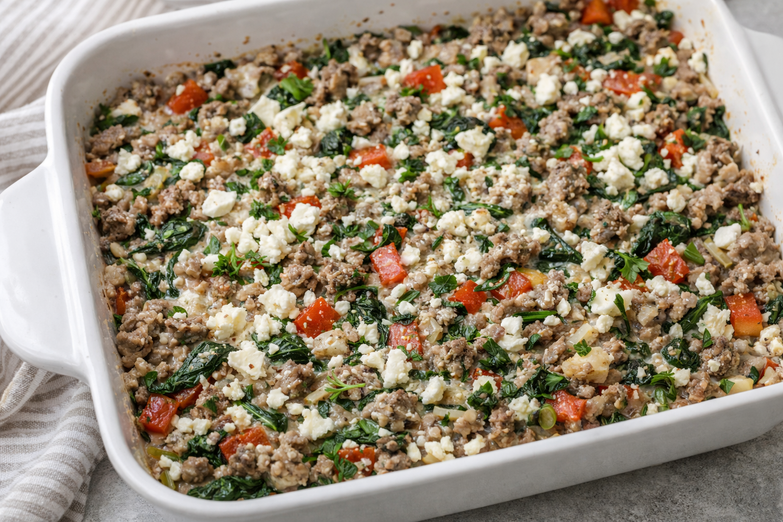 High-Protein Burger Bake