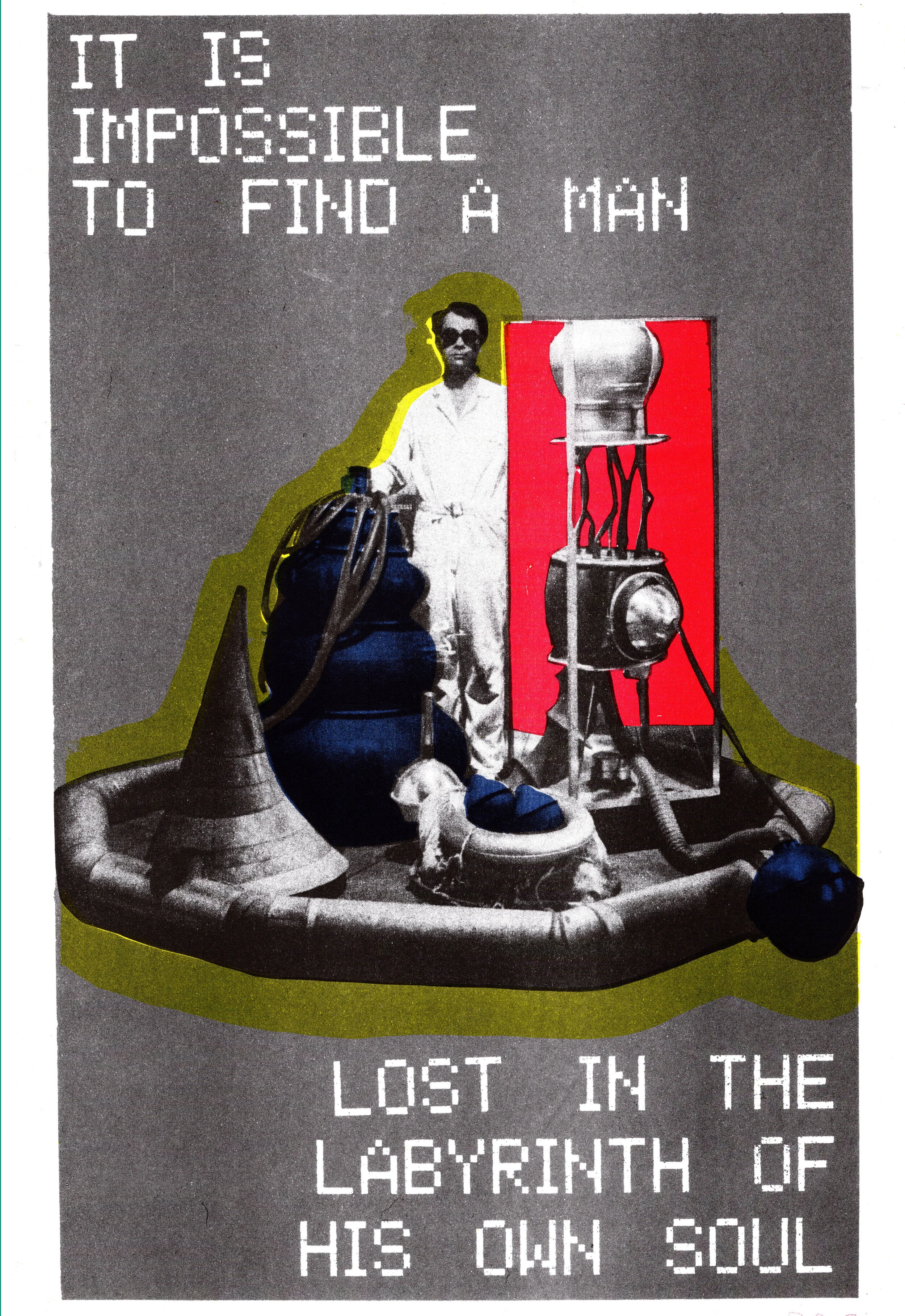 it is impossible to find a man poster