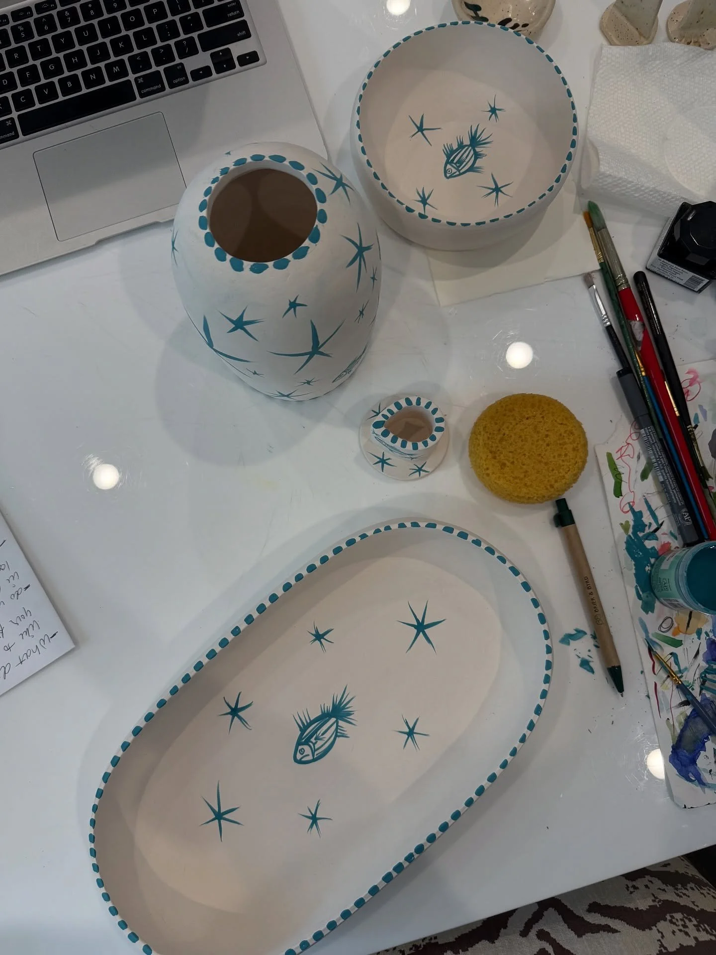 Something special is coming&hellip; @sabiaceramics 🐟✨
