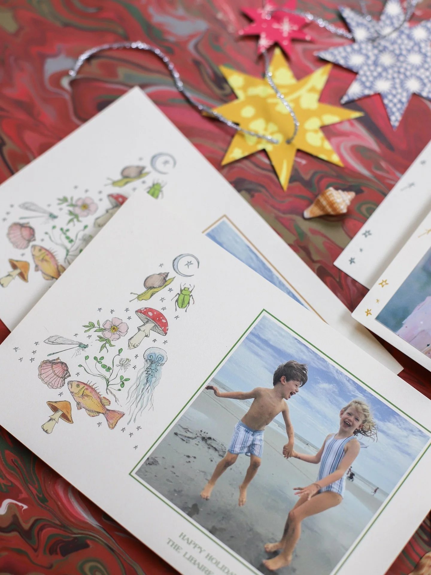 My holiday card designs with @stovallcollection are now live! I know it&rsquo;s not even Halloween yet but as you know, time flies. Order now and get your cards checked off your list! My personal fav is the Sea Tree design 🌲