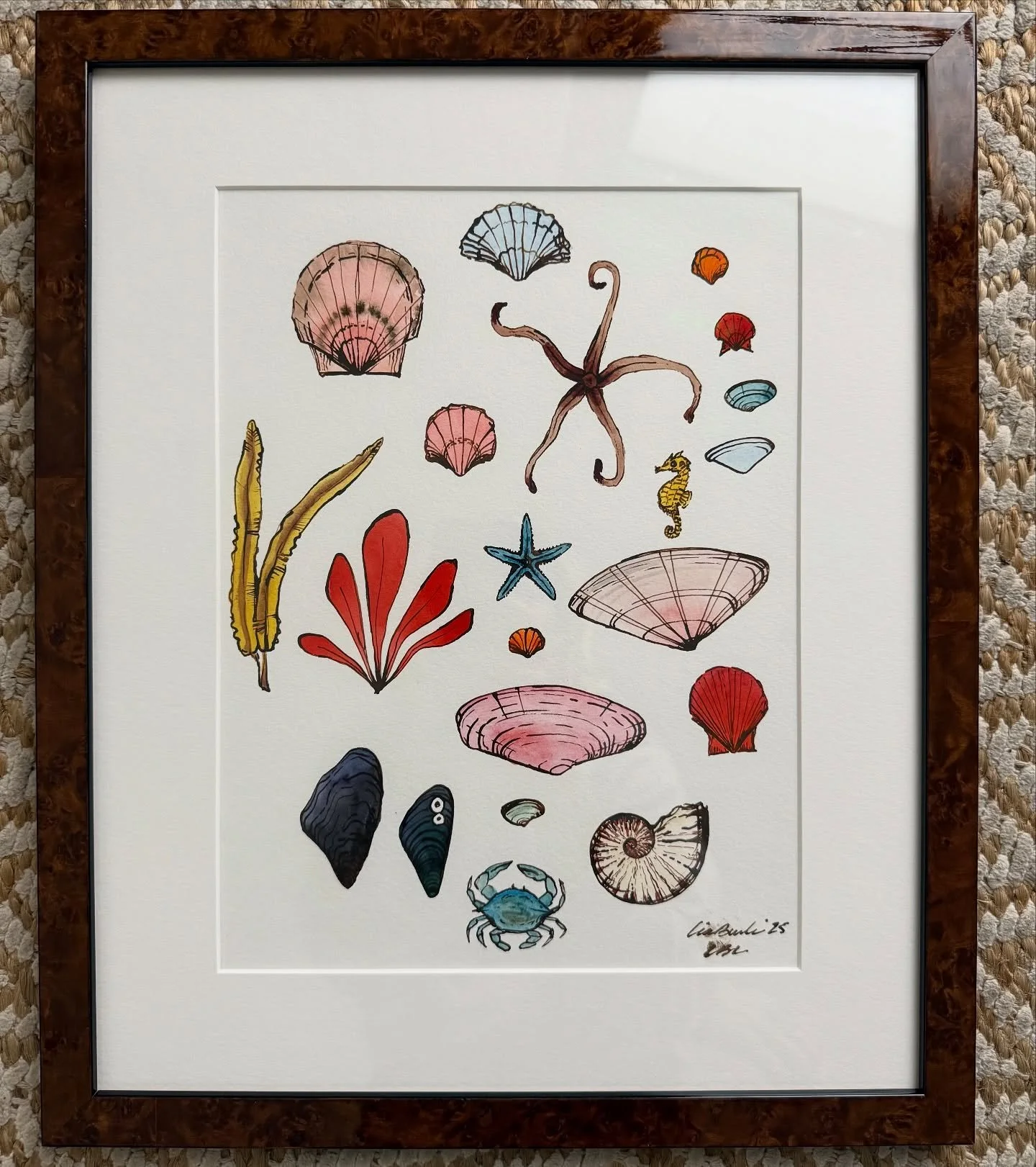 πͺΈπ¦π sea things framed in dark lacquered burlwood. This is not online, dm for more info π
.
.
.
#coral #seaweed #inkandwatercolor #π #seahorse